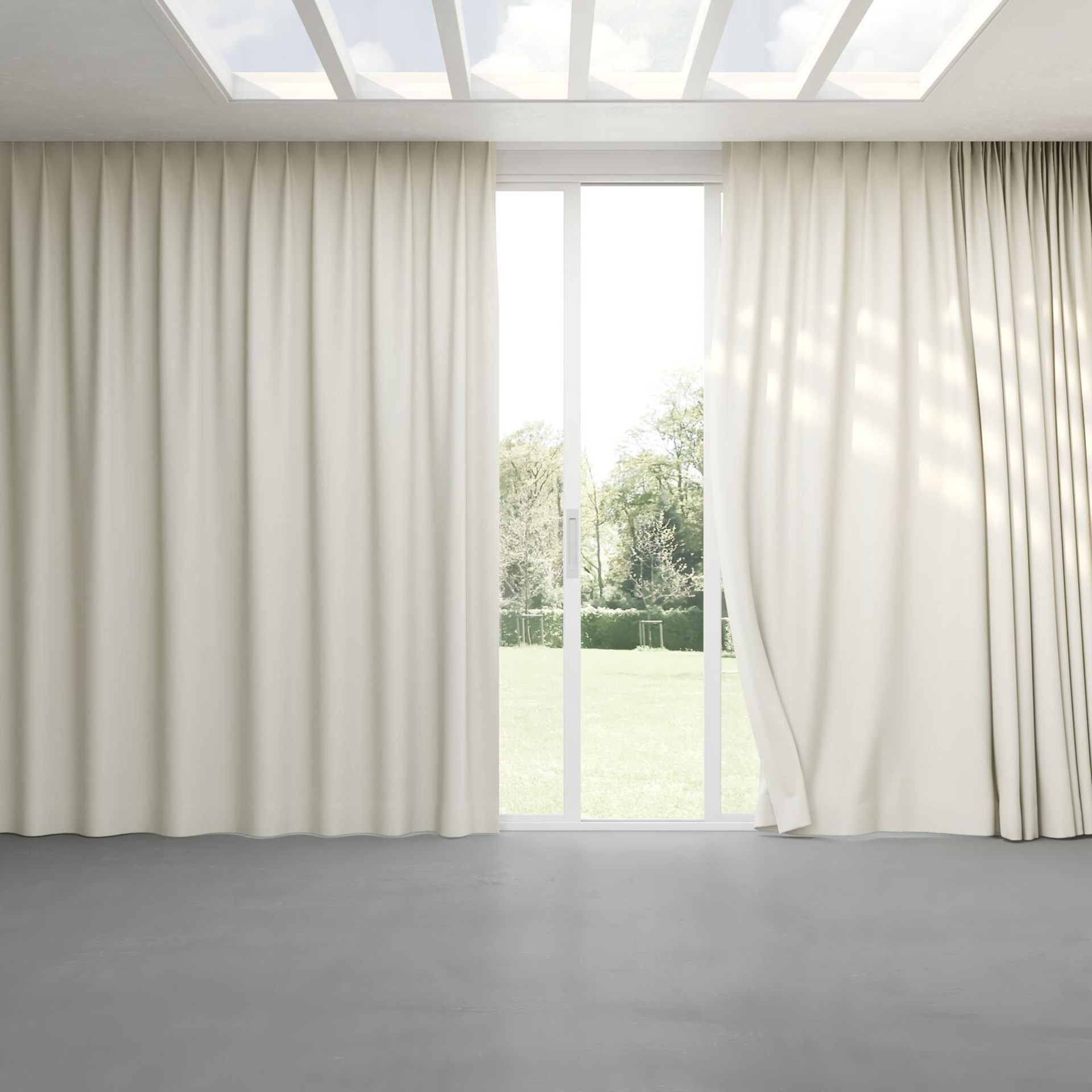 Full view of Recharge Wool, pinch pleat