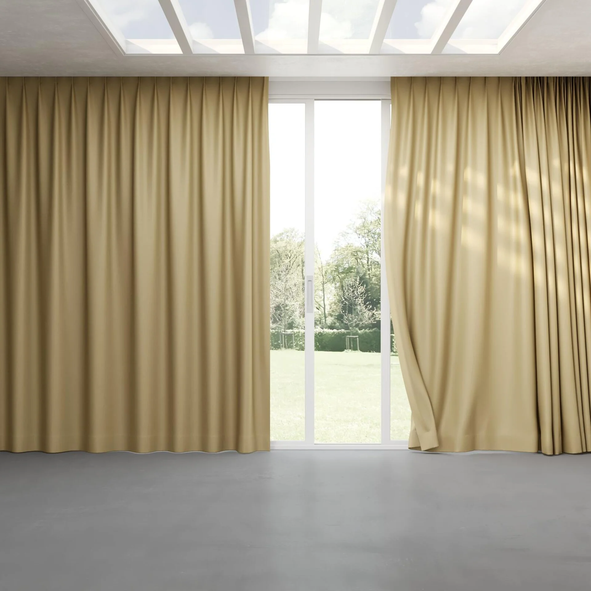 Full view of Naturama Camel, pinch pleat