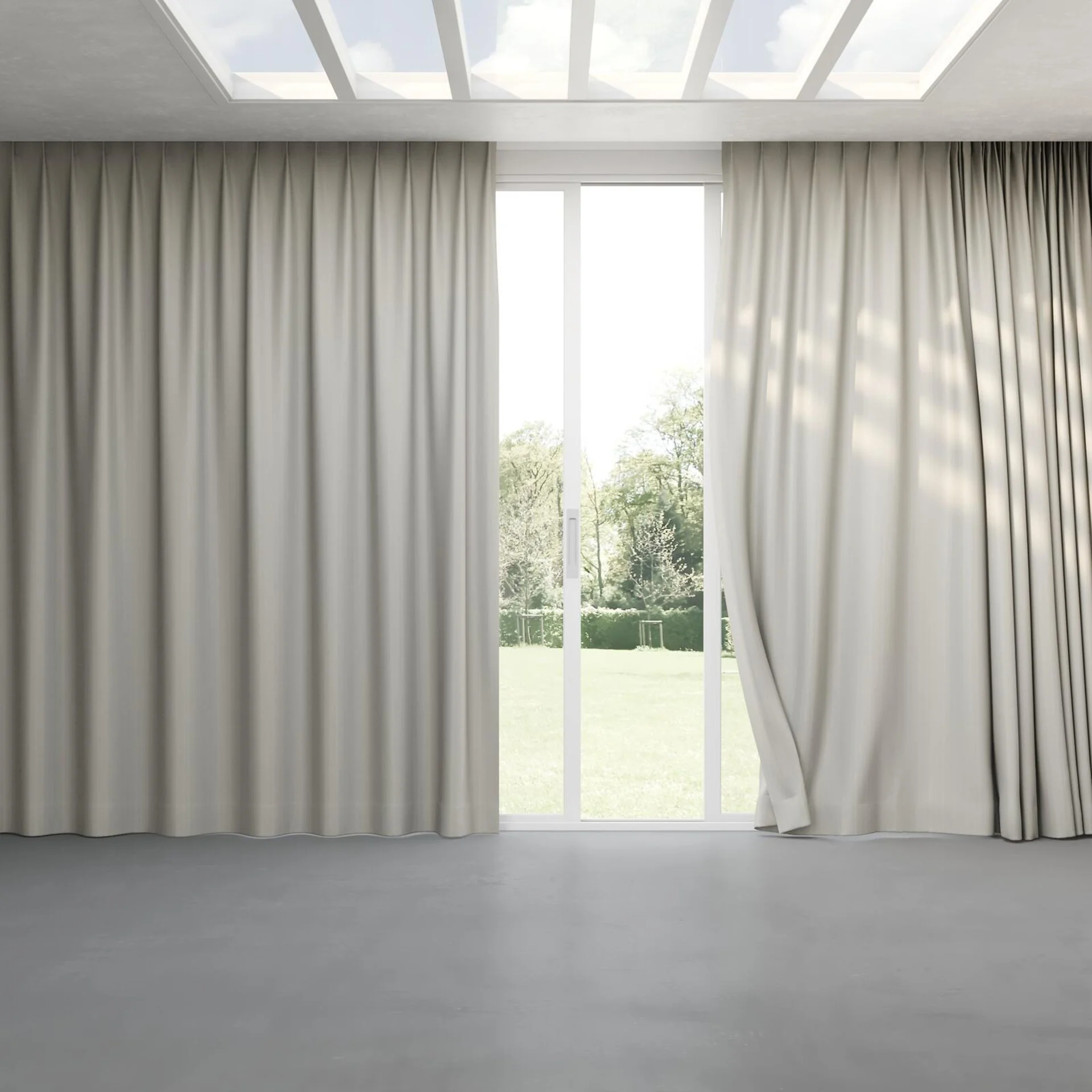 Full view of Trailblazer Cloud, pinch pleat