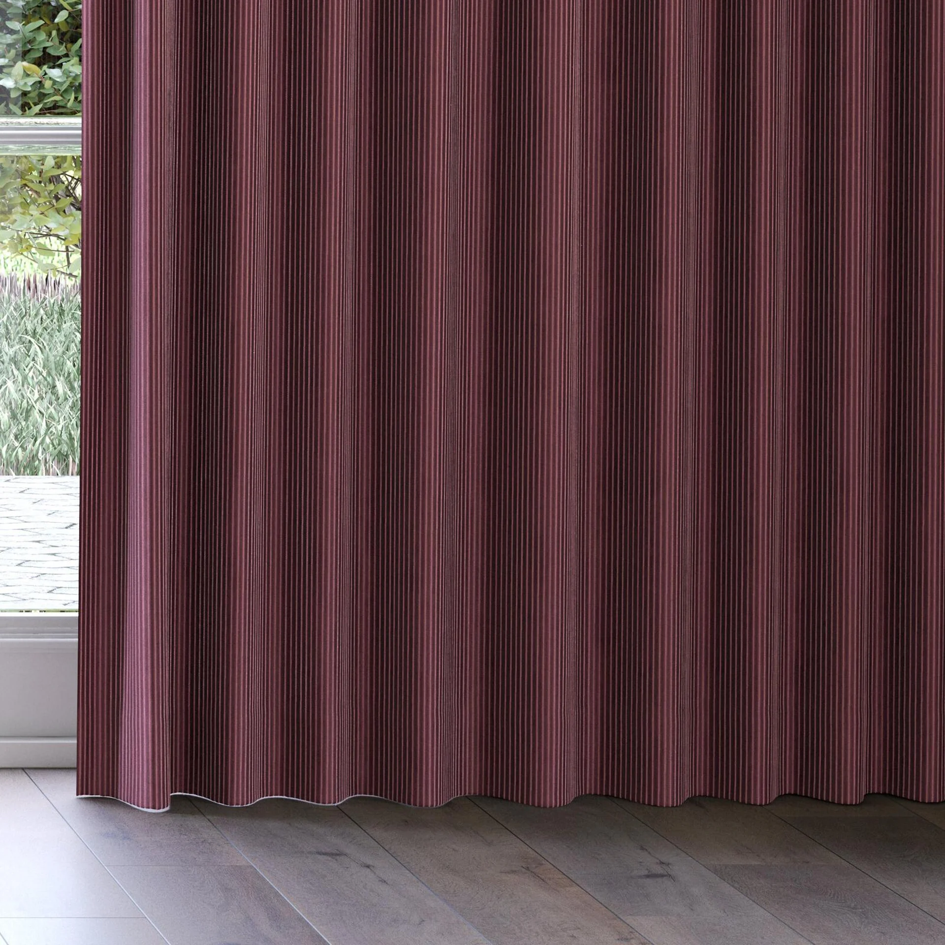 Bottom view of Embrace Porto, on curtain rail