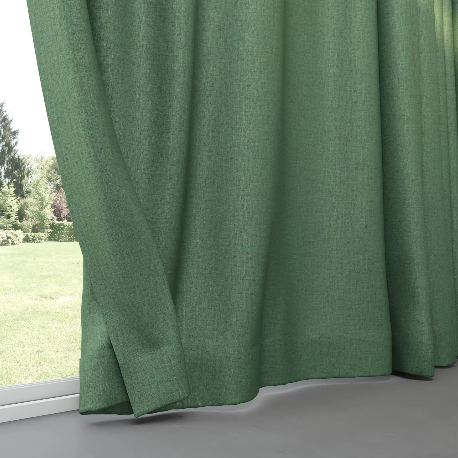 Bottom view of Frisco Ivy, pinch pleat
