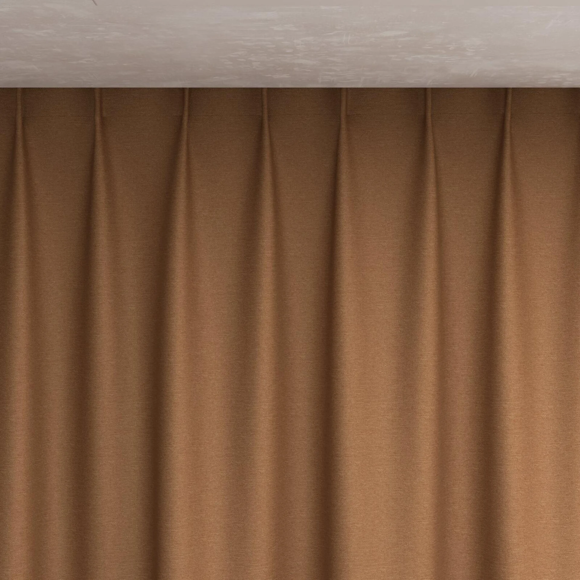 Top view of Duede Fox, pinch pleat