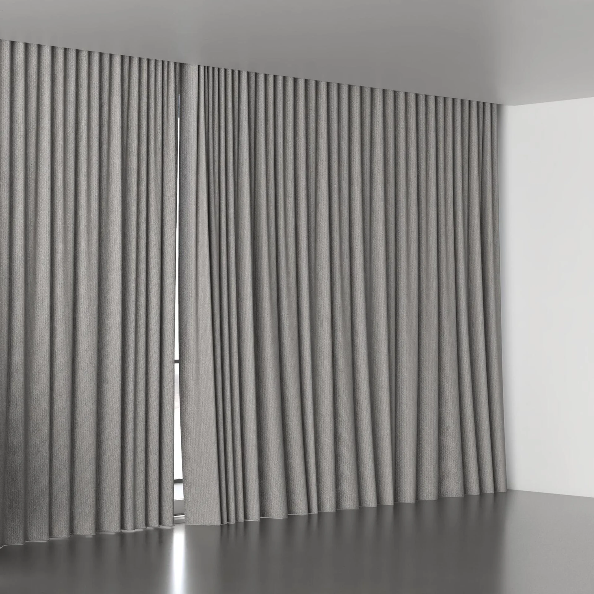 Full view of Semblance Sterling, wave pleat