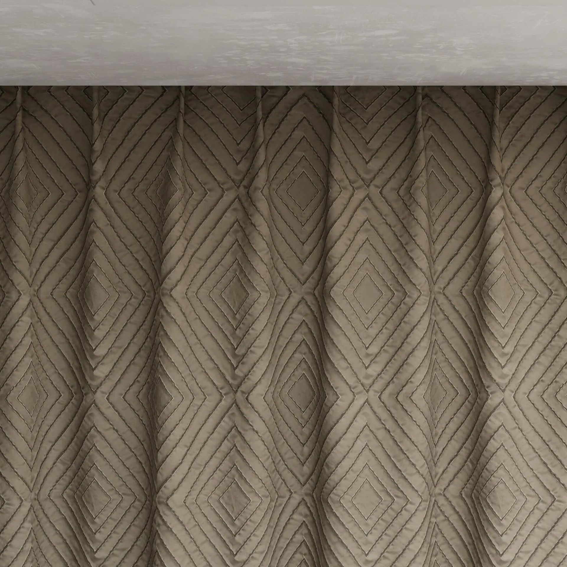 Top view of Intuition Slate, pinch pleat