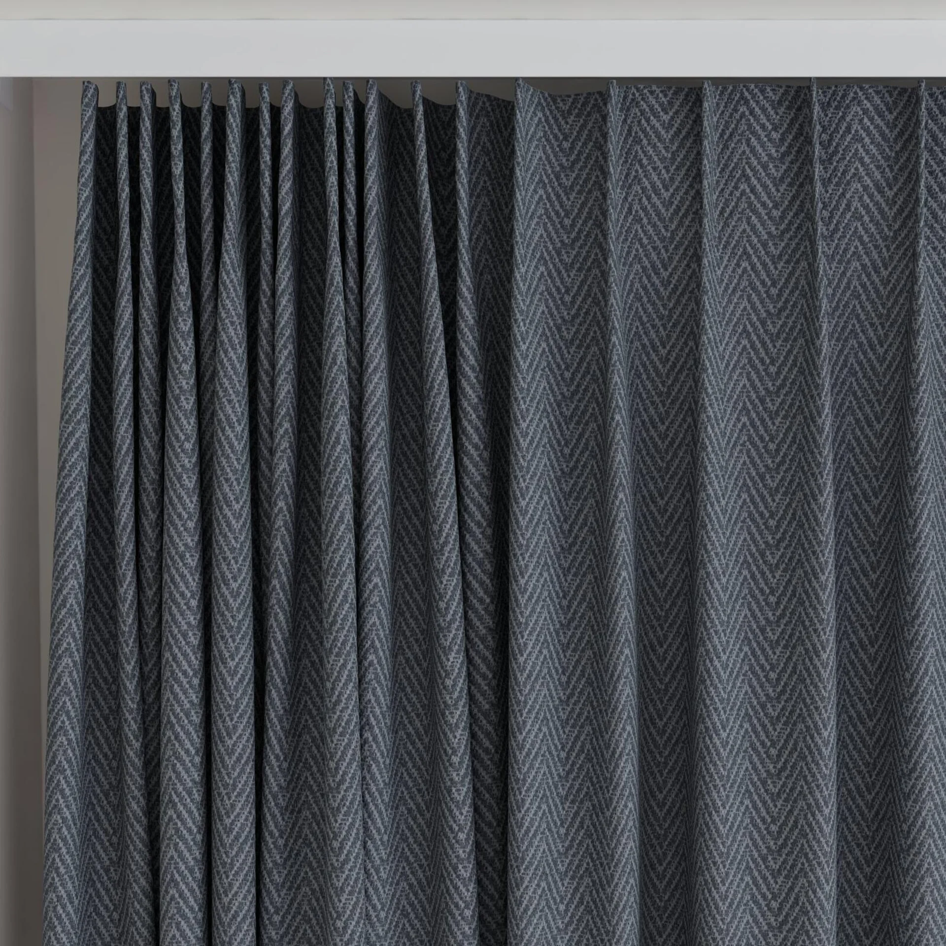 Top view of Saiph Slate, on curtain rail