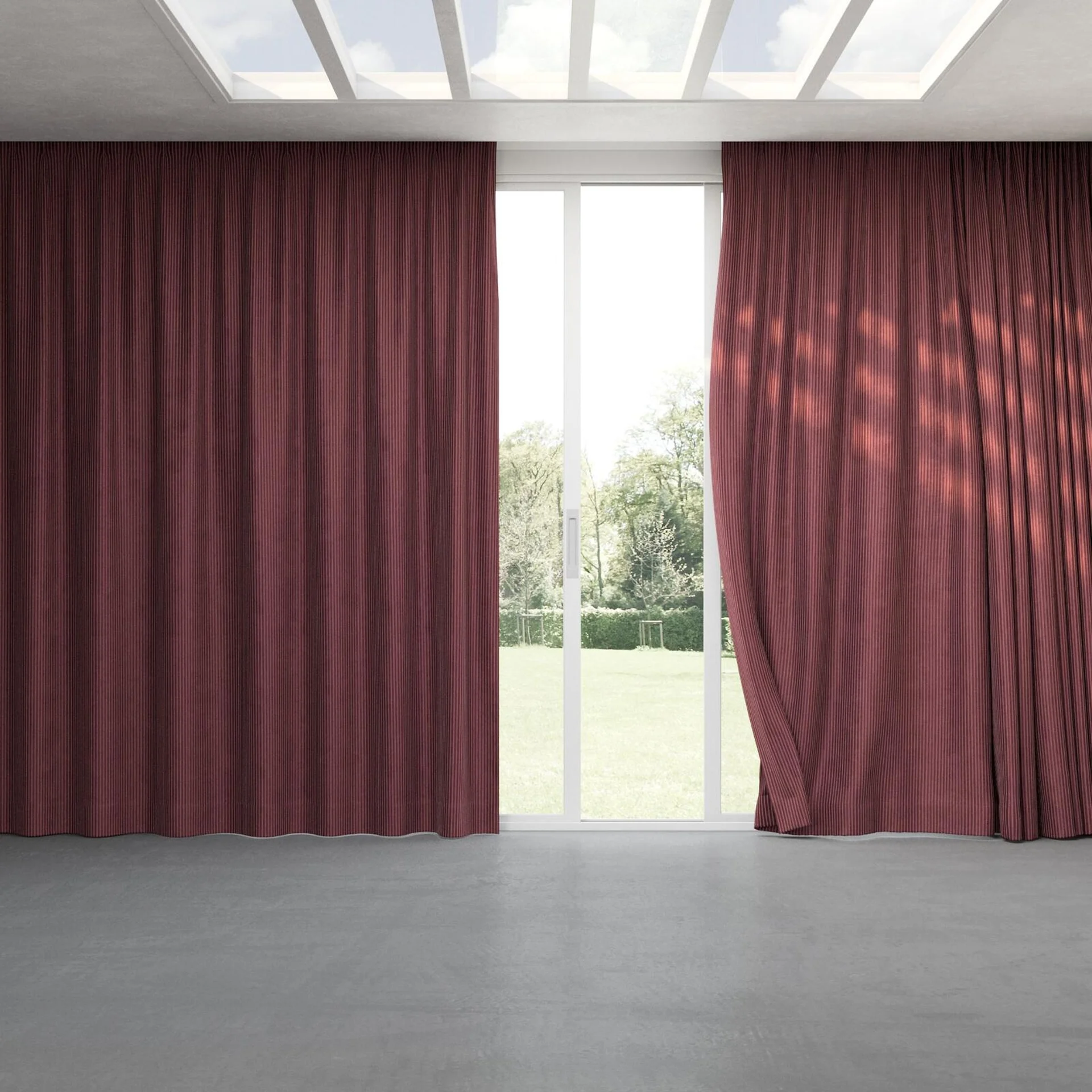 Full view of Embrace Porto, pinch pleat