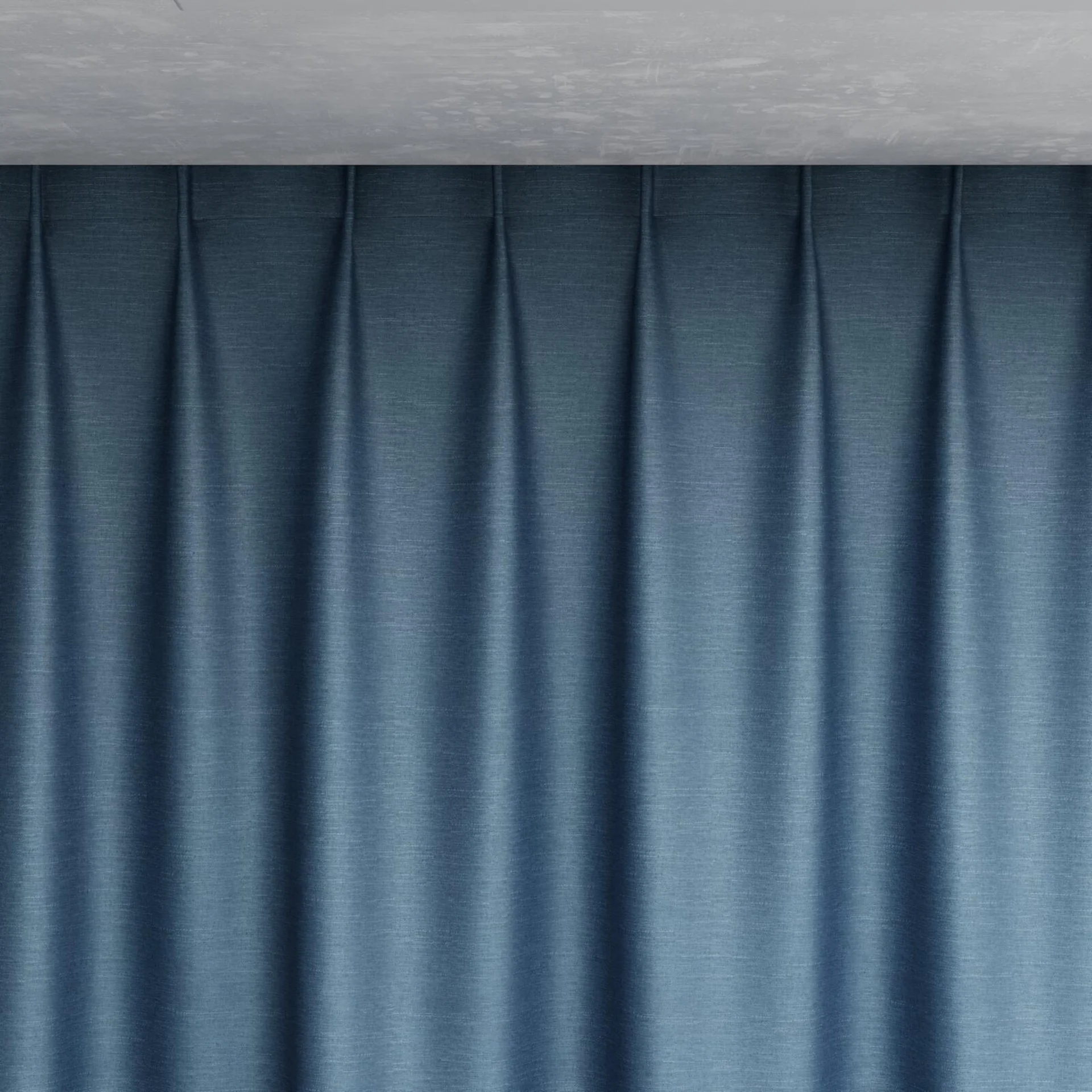 Top view of Provence Denim, pinch pleat