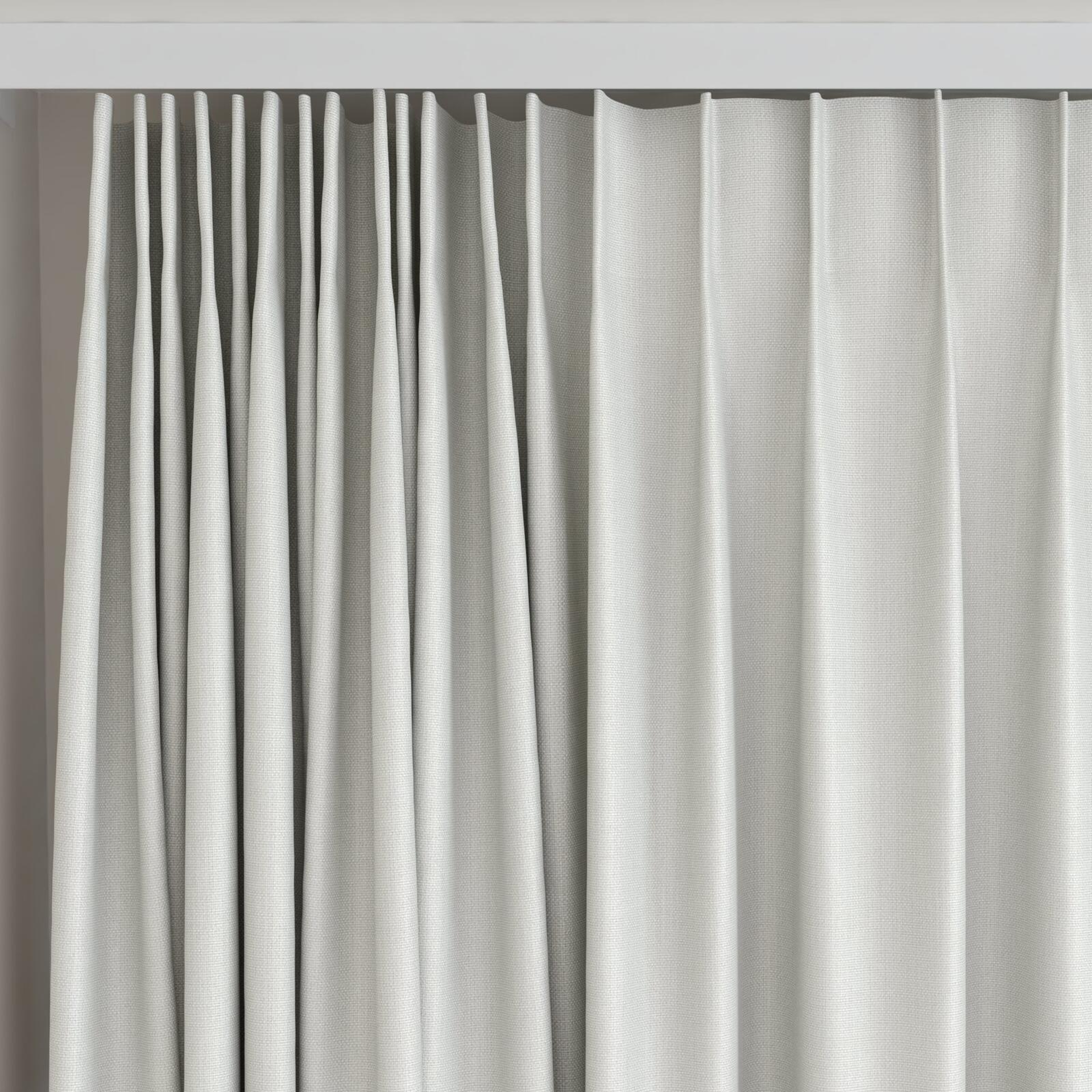 Top view of Science Oyster, on curtain rail