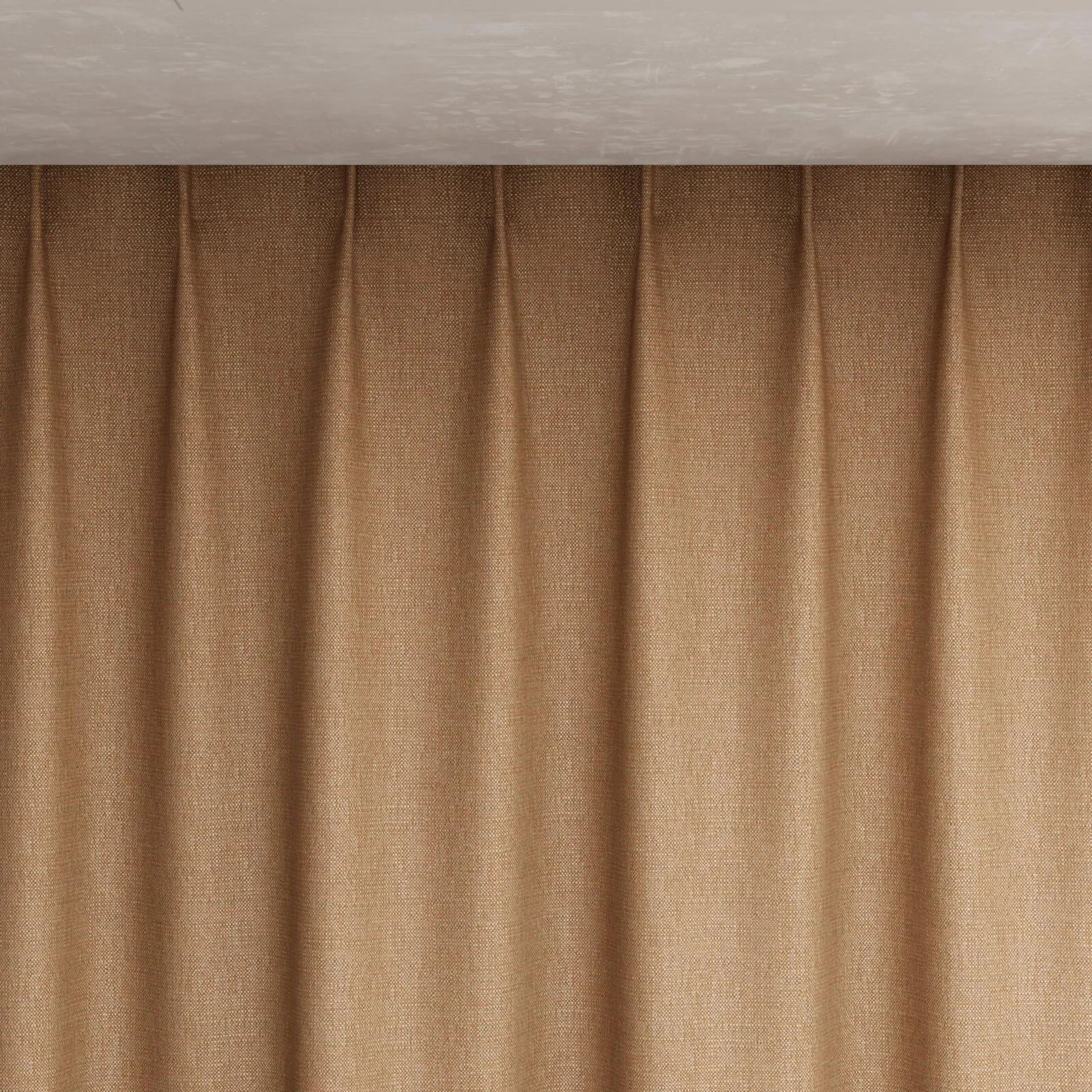 Top view of Gent Poppy, pinch pleat