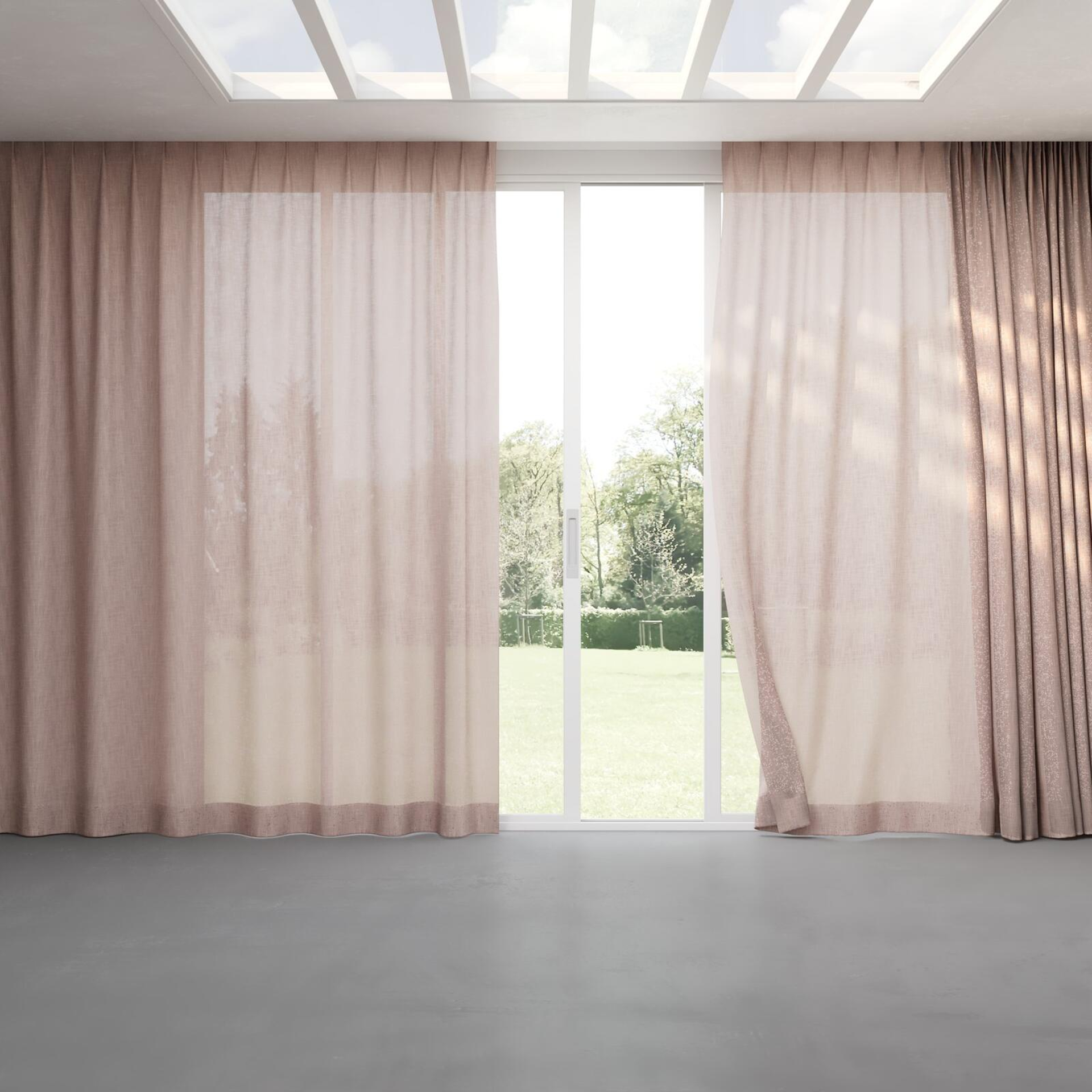 Full view of Motion Blush, pinch pleat
