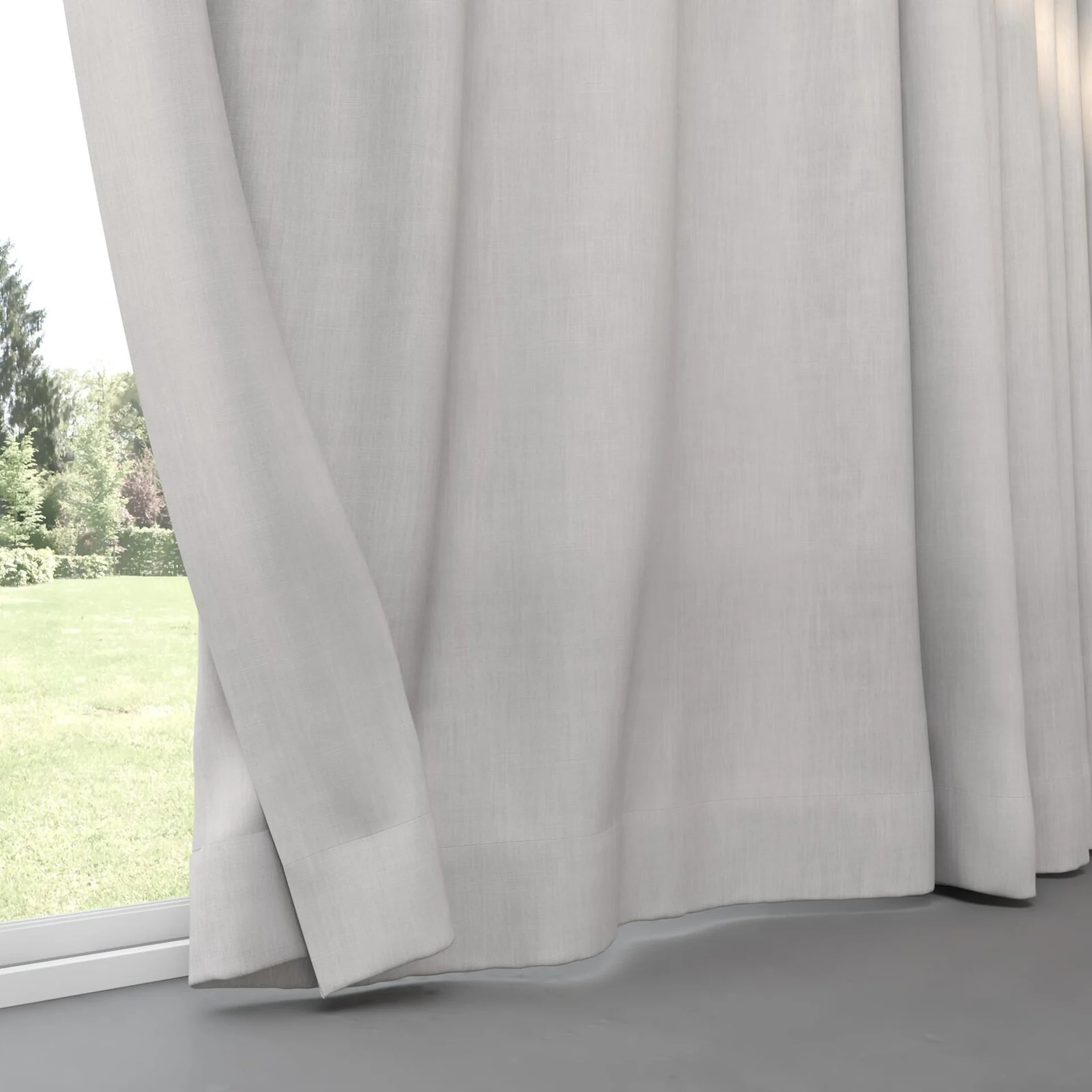 Bottom view of Lexicon Cloud, pinch pleat