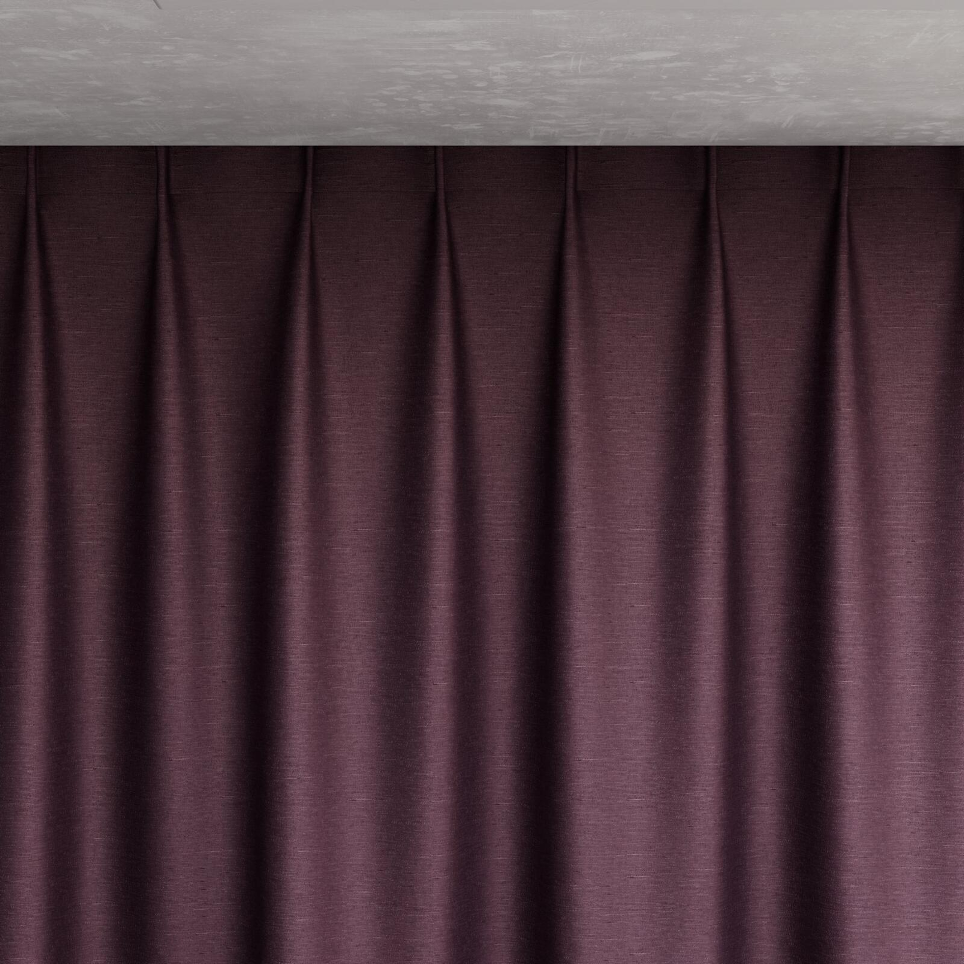 Top view of Provence Aubergine, pinch pleat