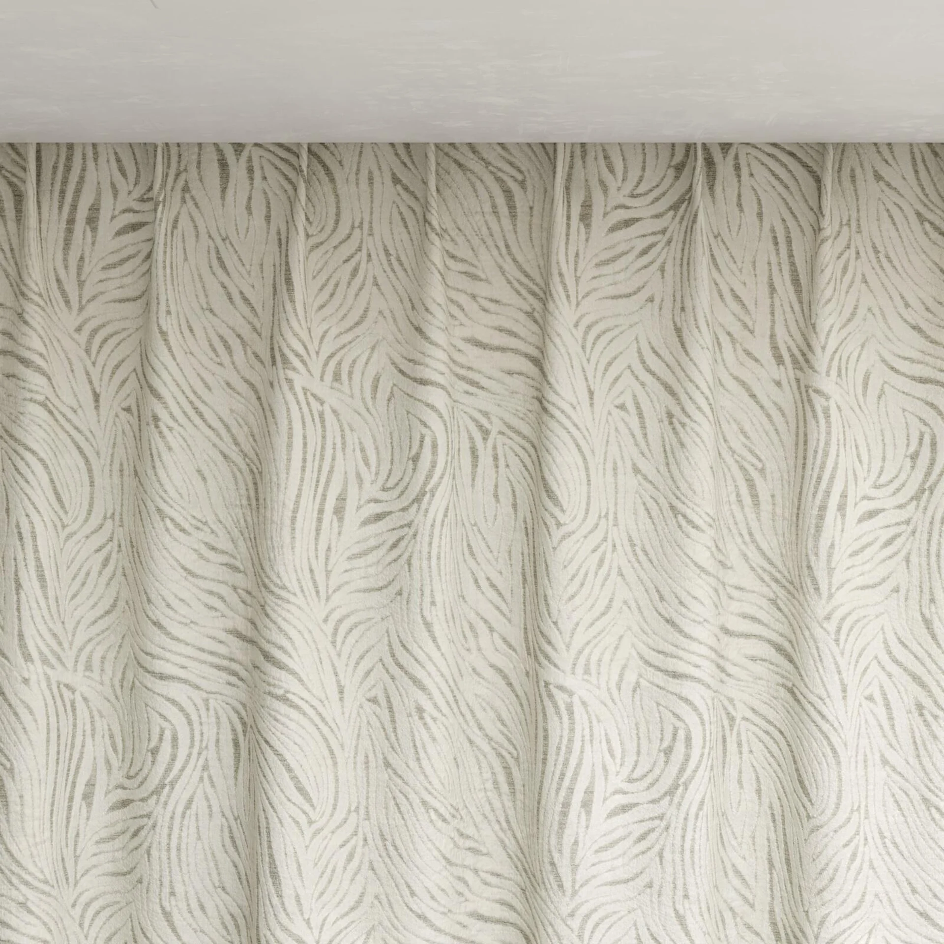 Top view of Principal Angora, pinch pleat