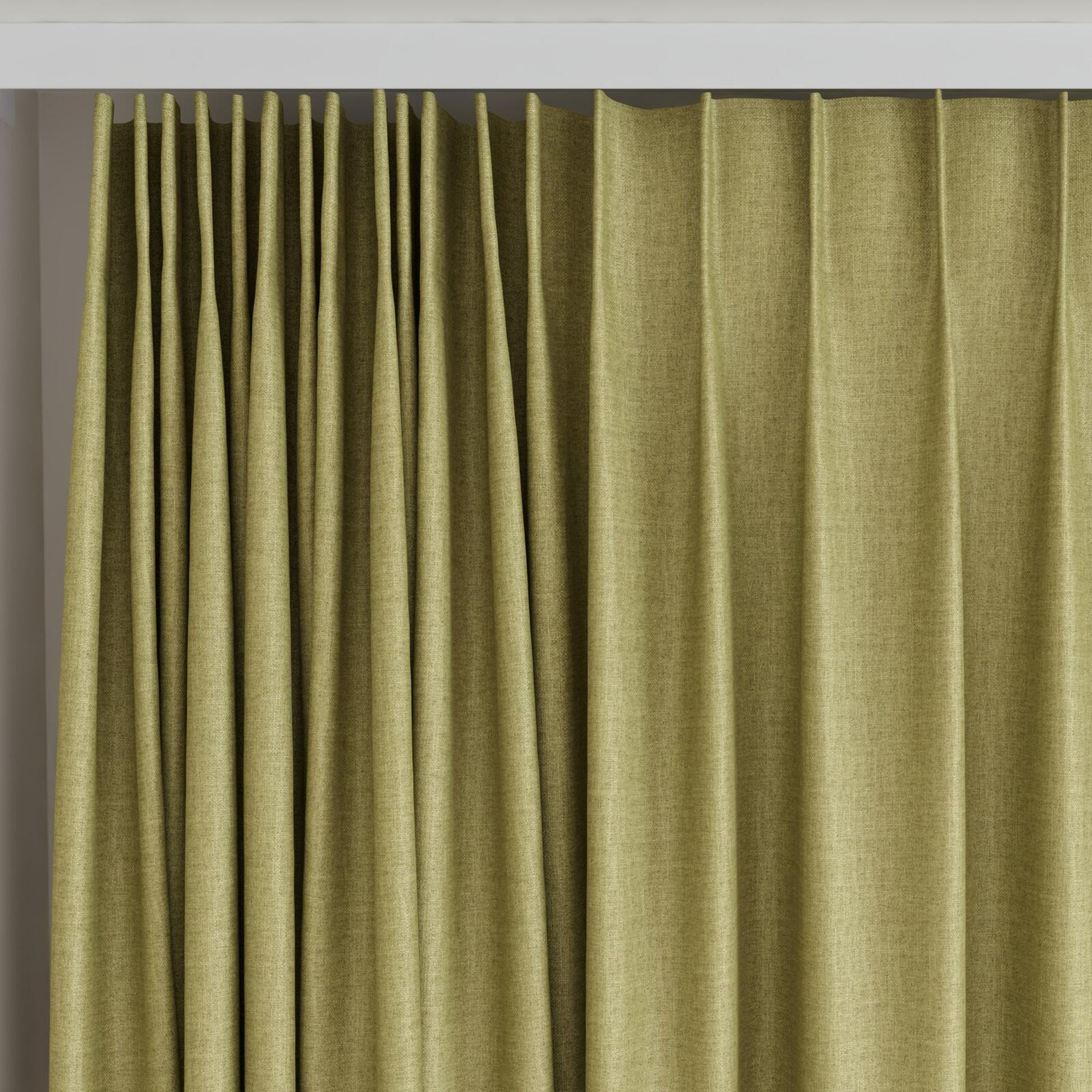 Top view of Frisco Linden, on curtain rail