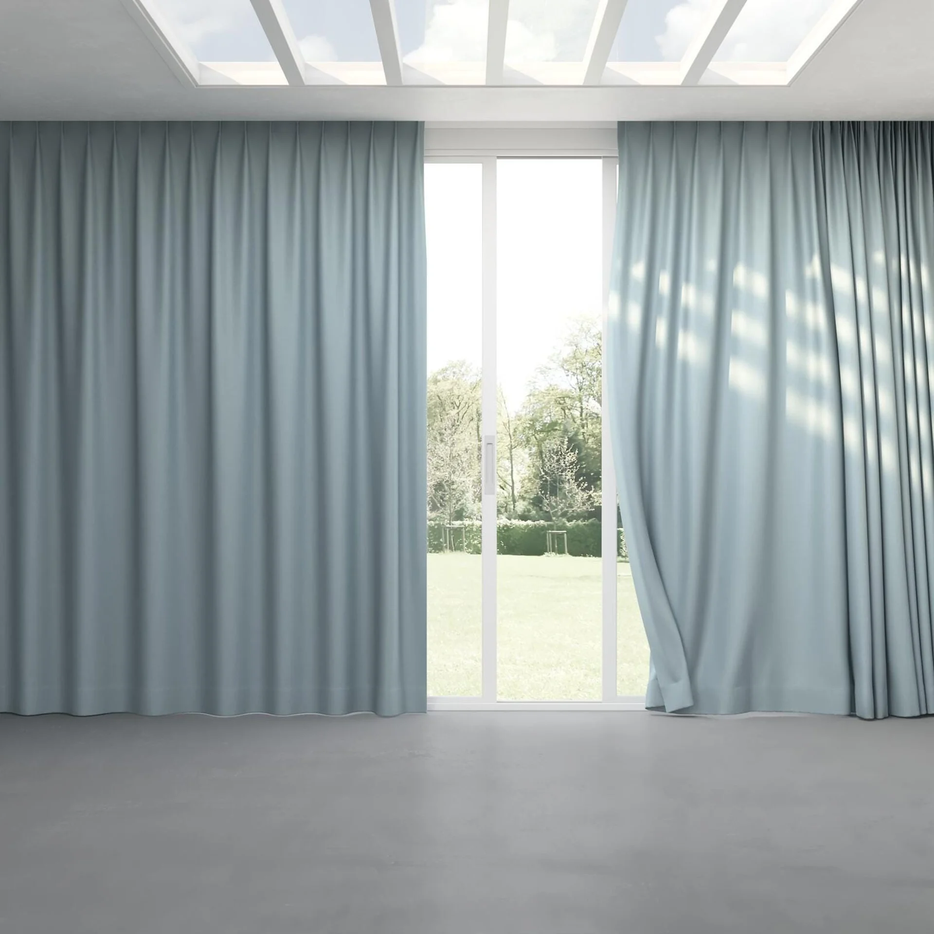 Full view of Colourwash Eco Spa, pinch pleat