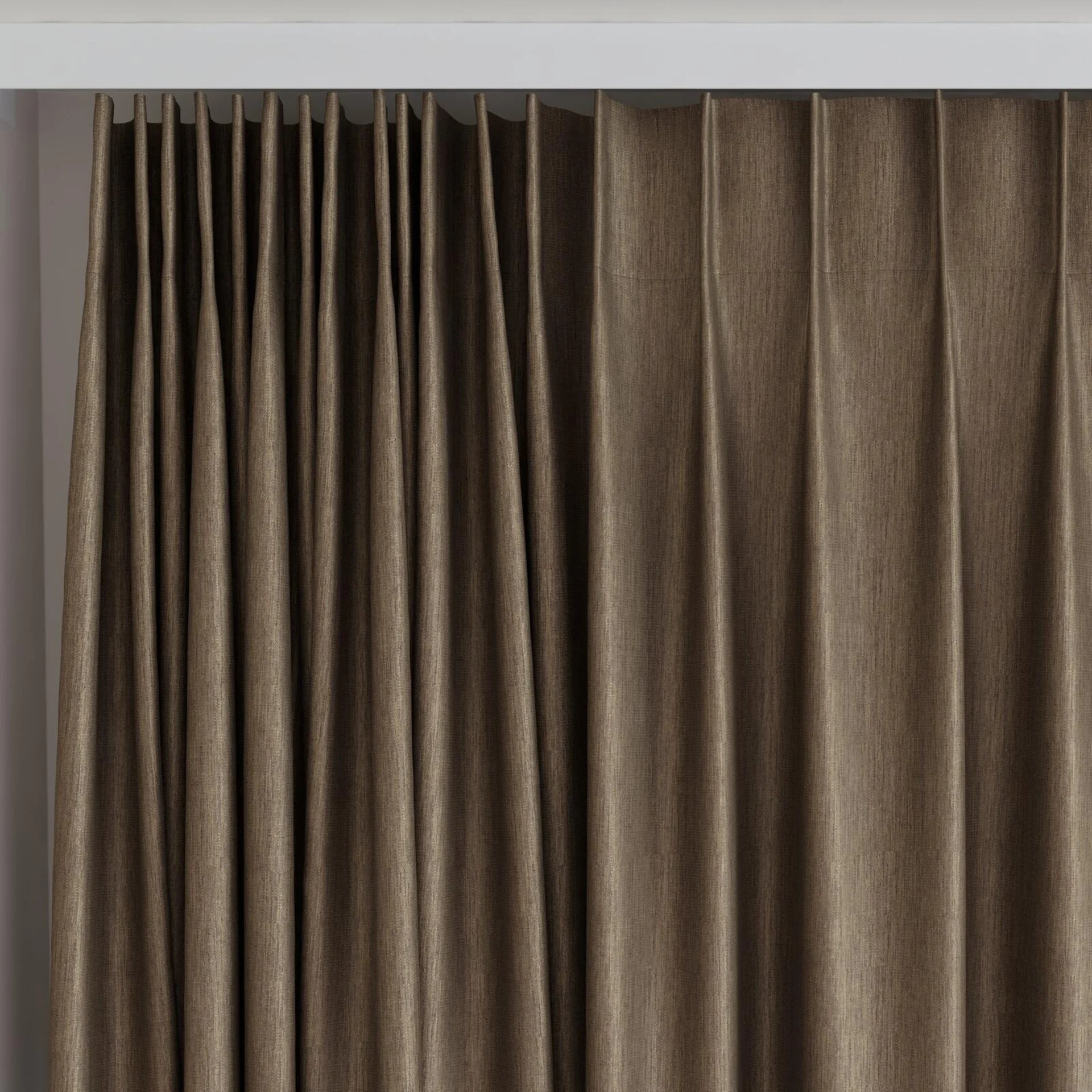 Top view of Re-Boot Coffee, on curtain rail