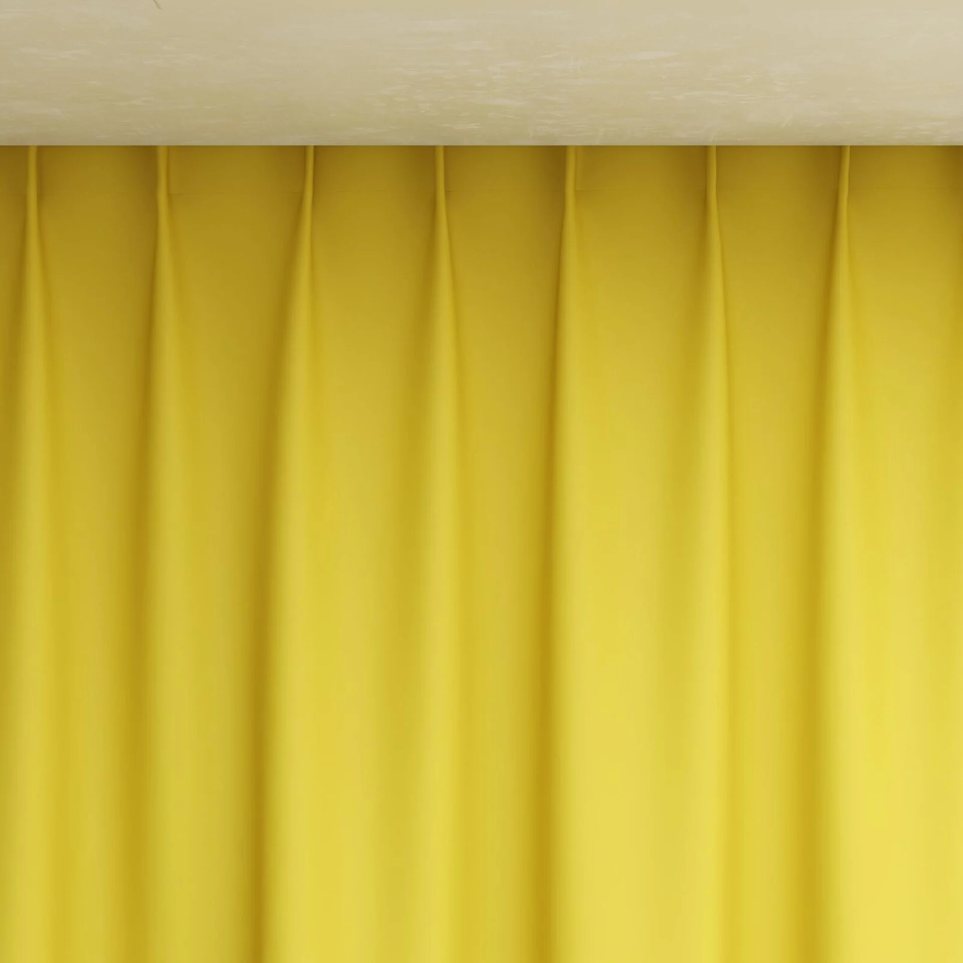 Top view of Blockbuster Buttercup, pinch pleat