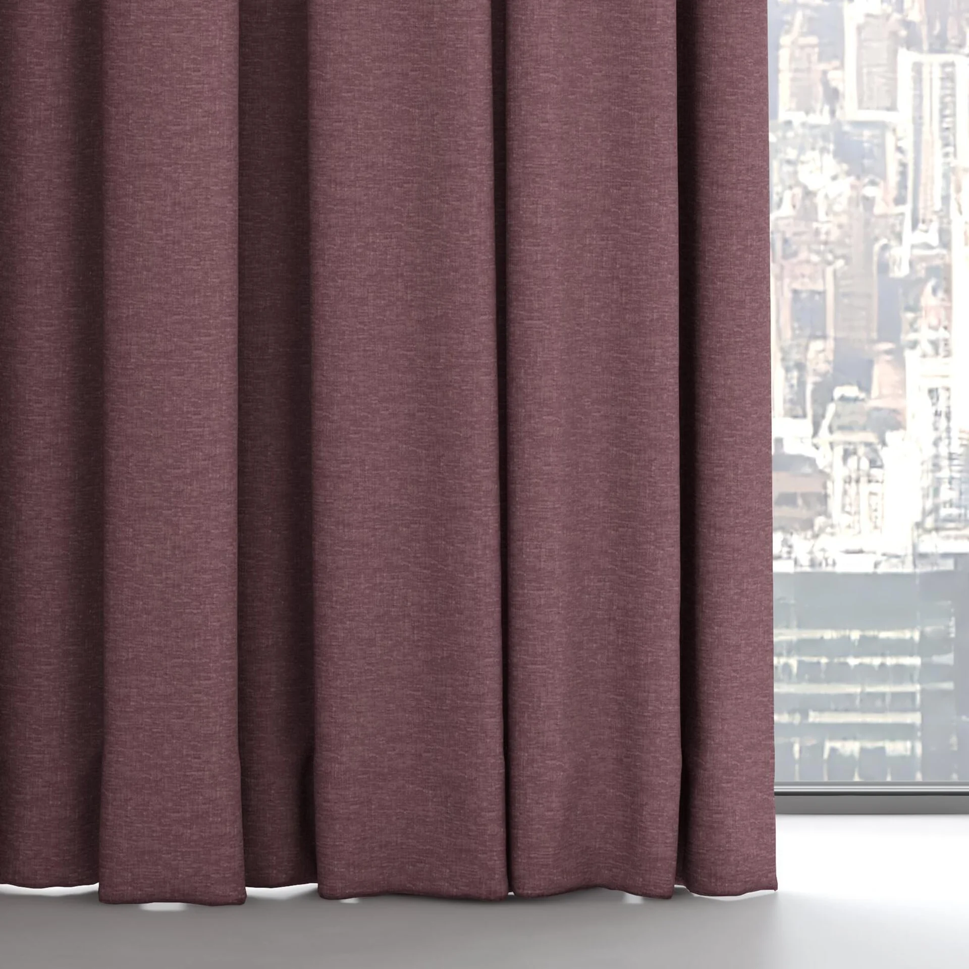 Bottom view of Coverlet Boudoir, on hidden rail