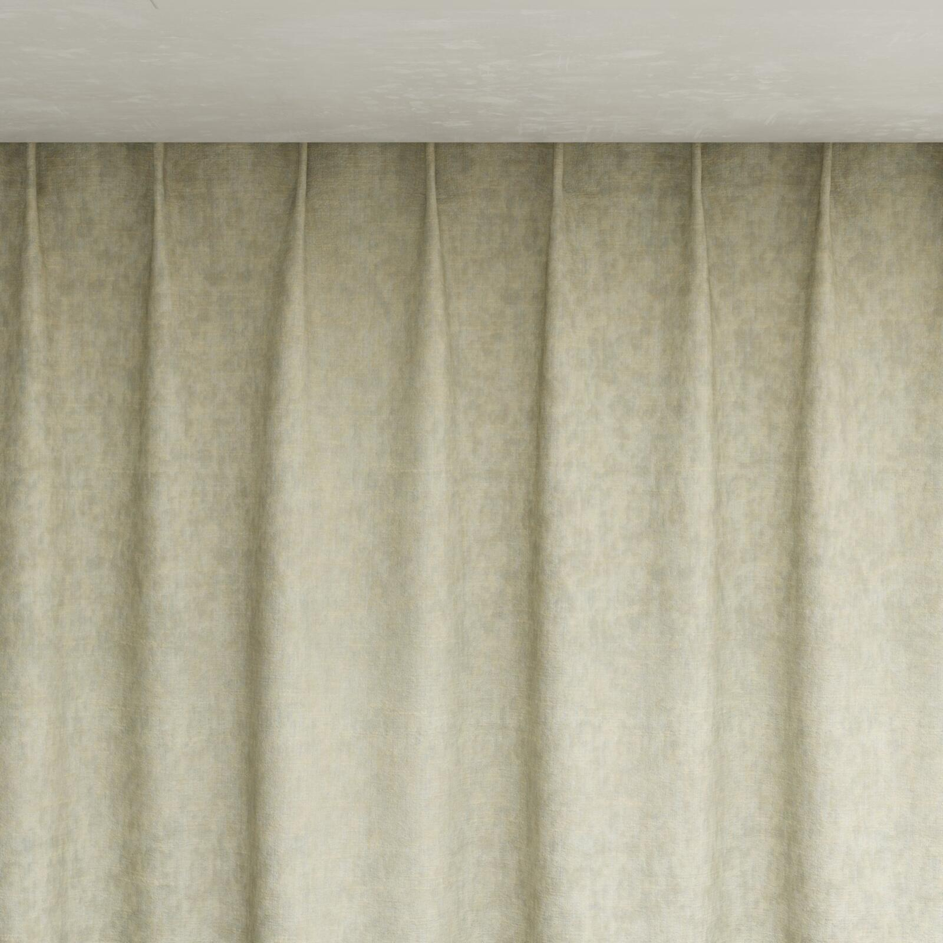 Top view of Renaissance Sand, pinch pleat