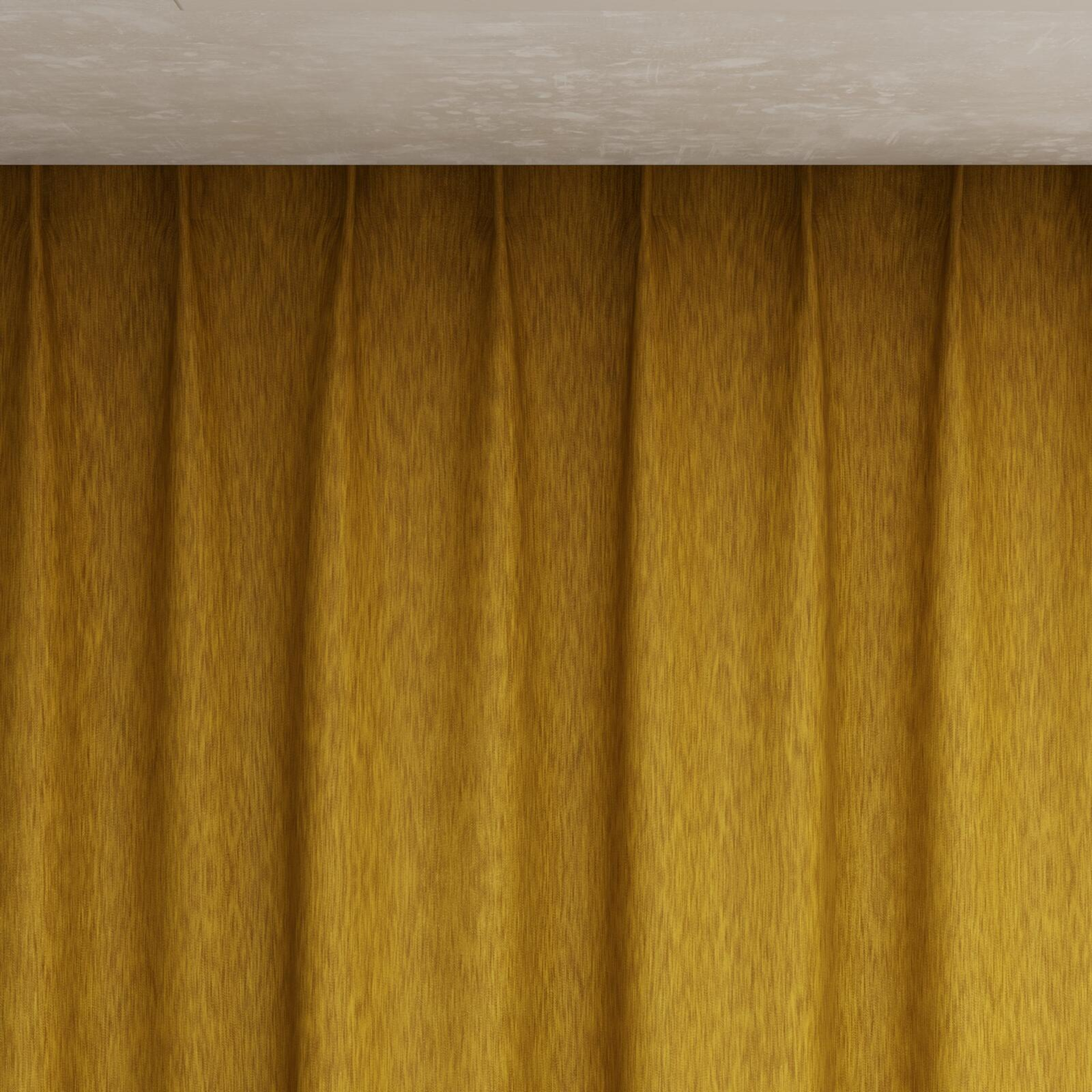 Top view of Tuxedo Gold, pinch pleat