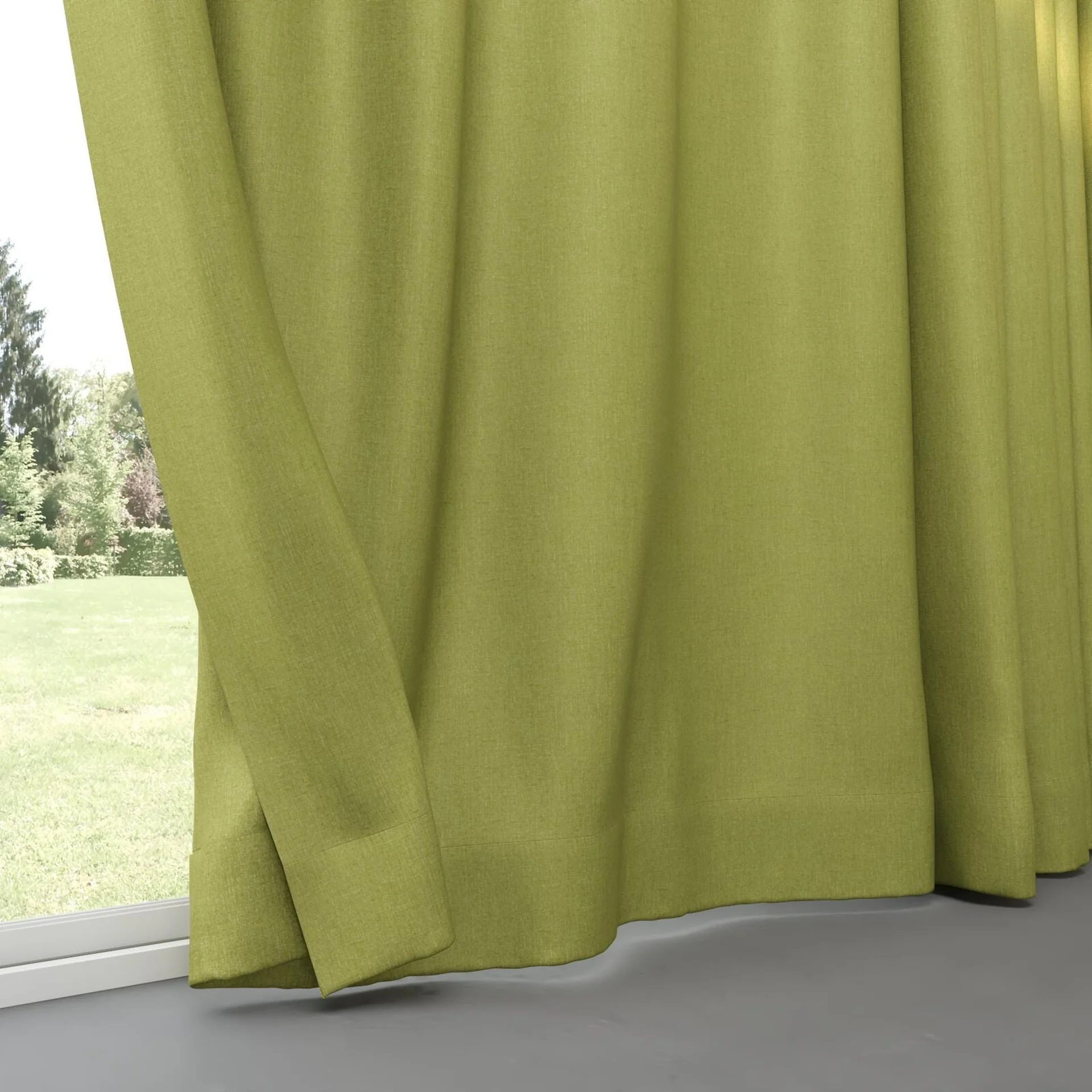 Bottom view of Kidglove Oasis, pinch pleat