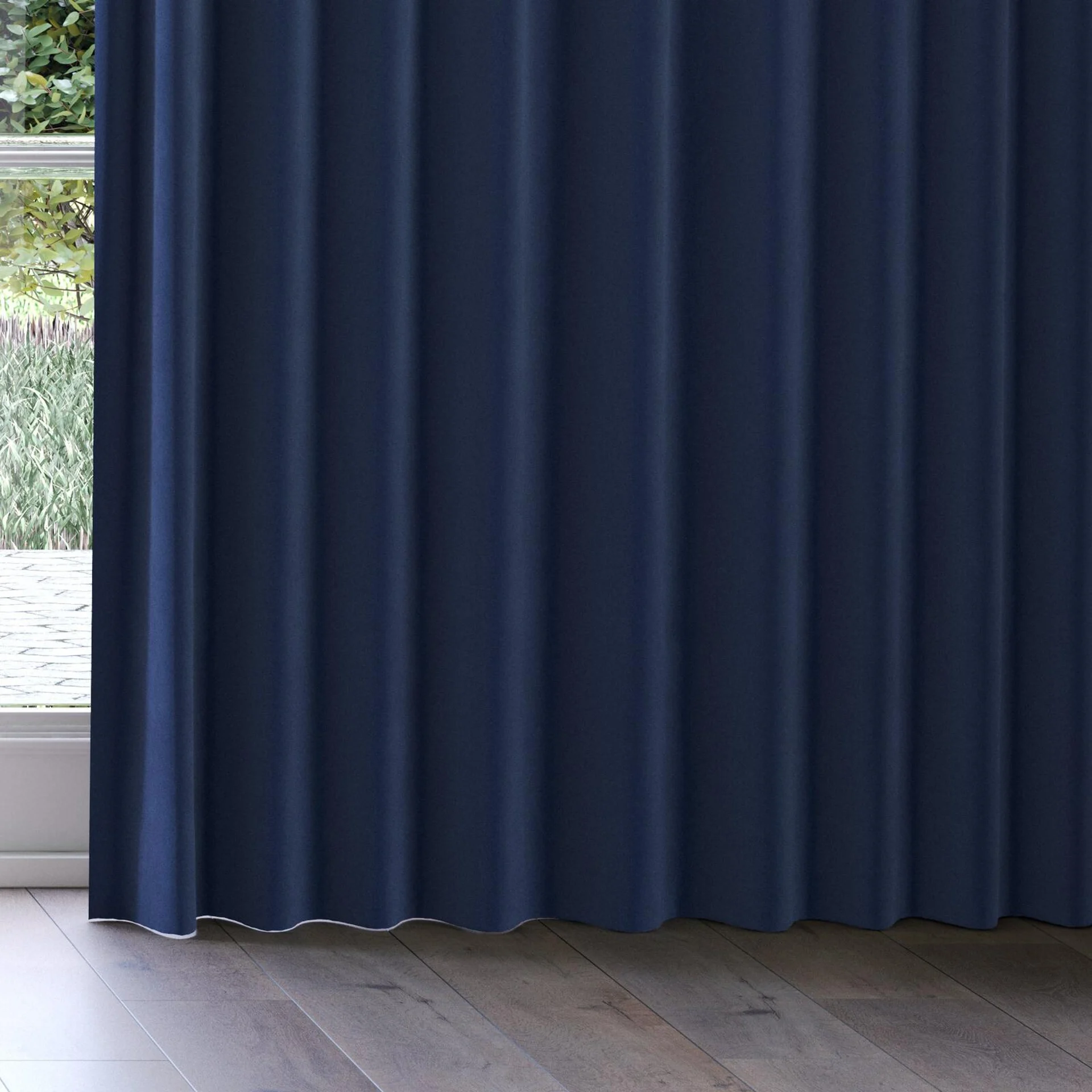 Bottom view of Vienna Twilight, on curtain rail