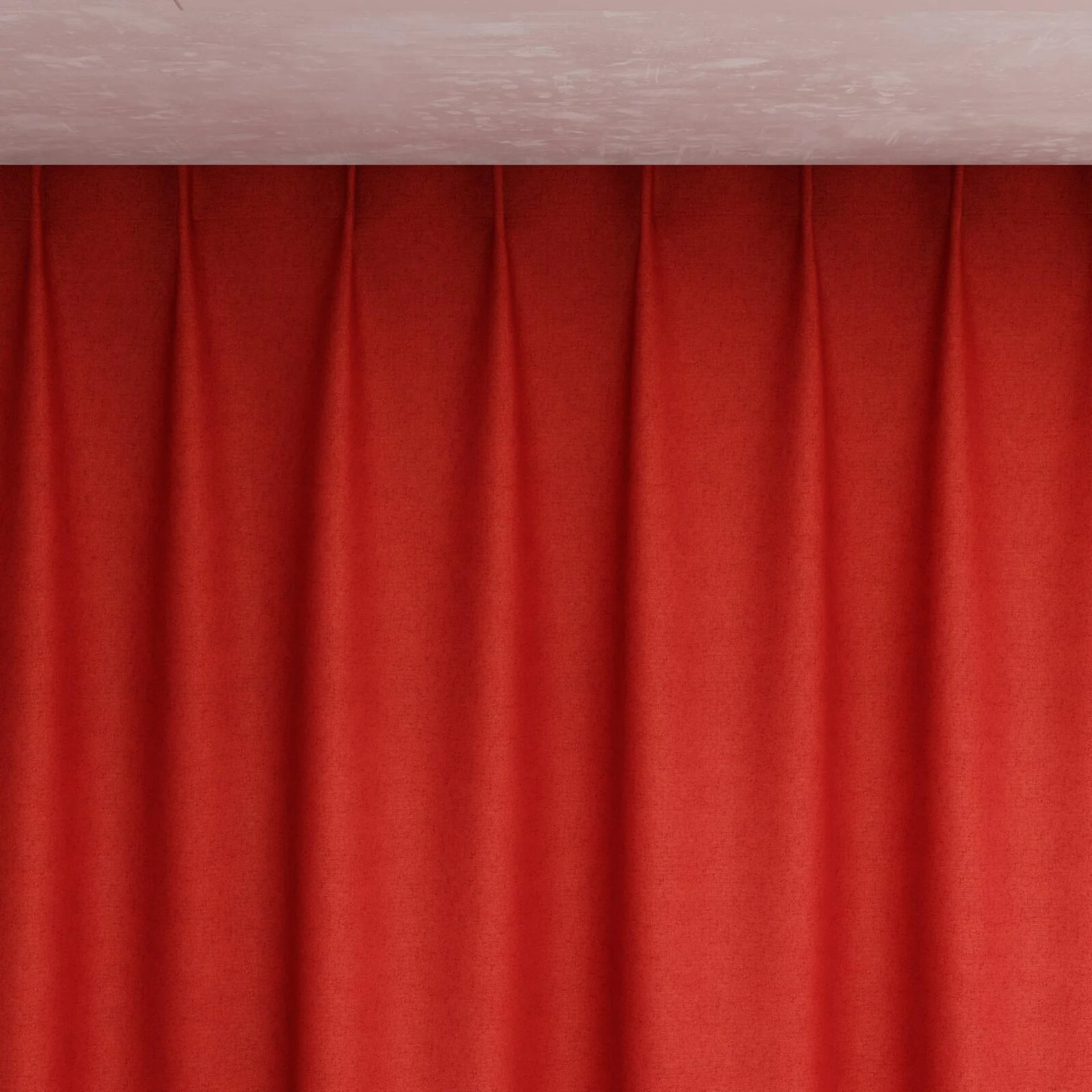 Top view of Liberate Ruby, pinch pleat