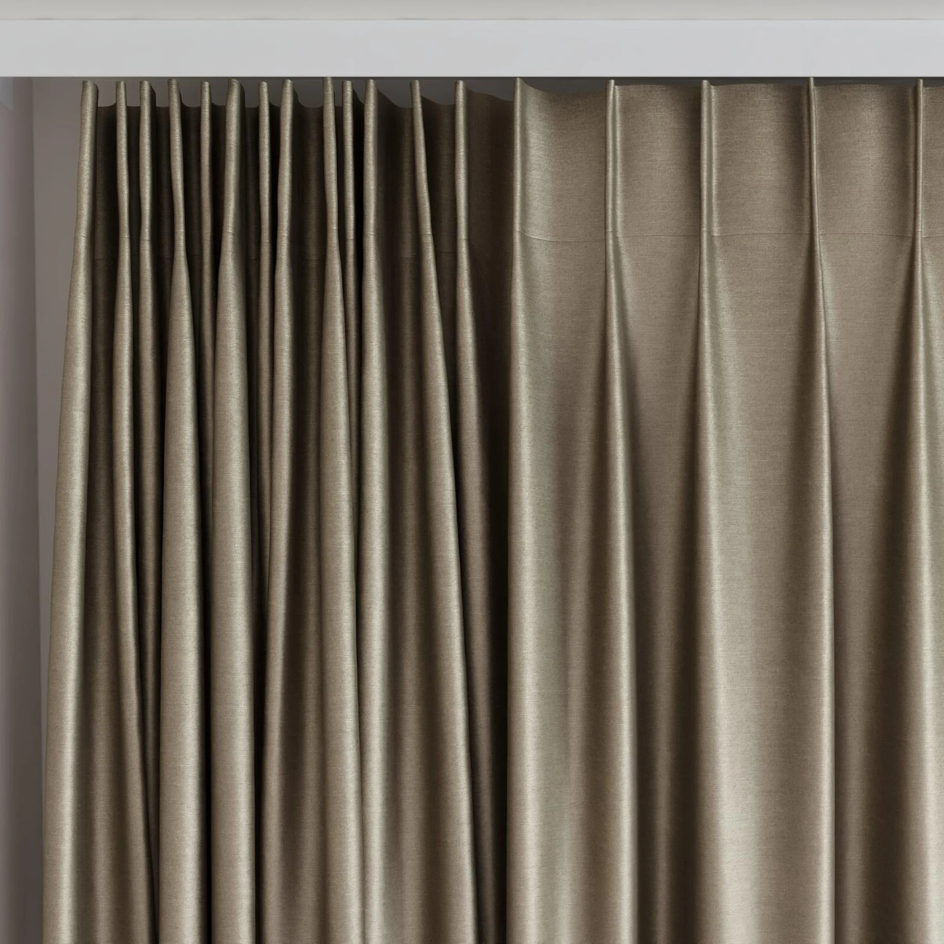 Top view of Mont Blanc Bison, on curtain rail