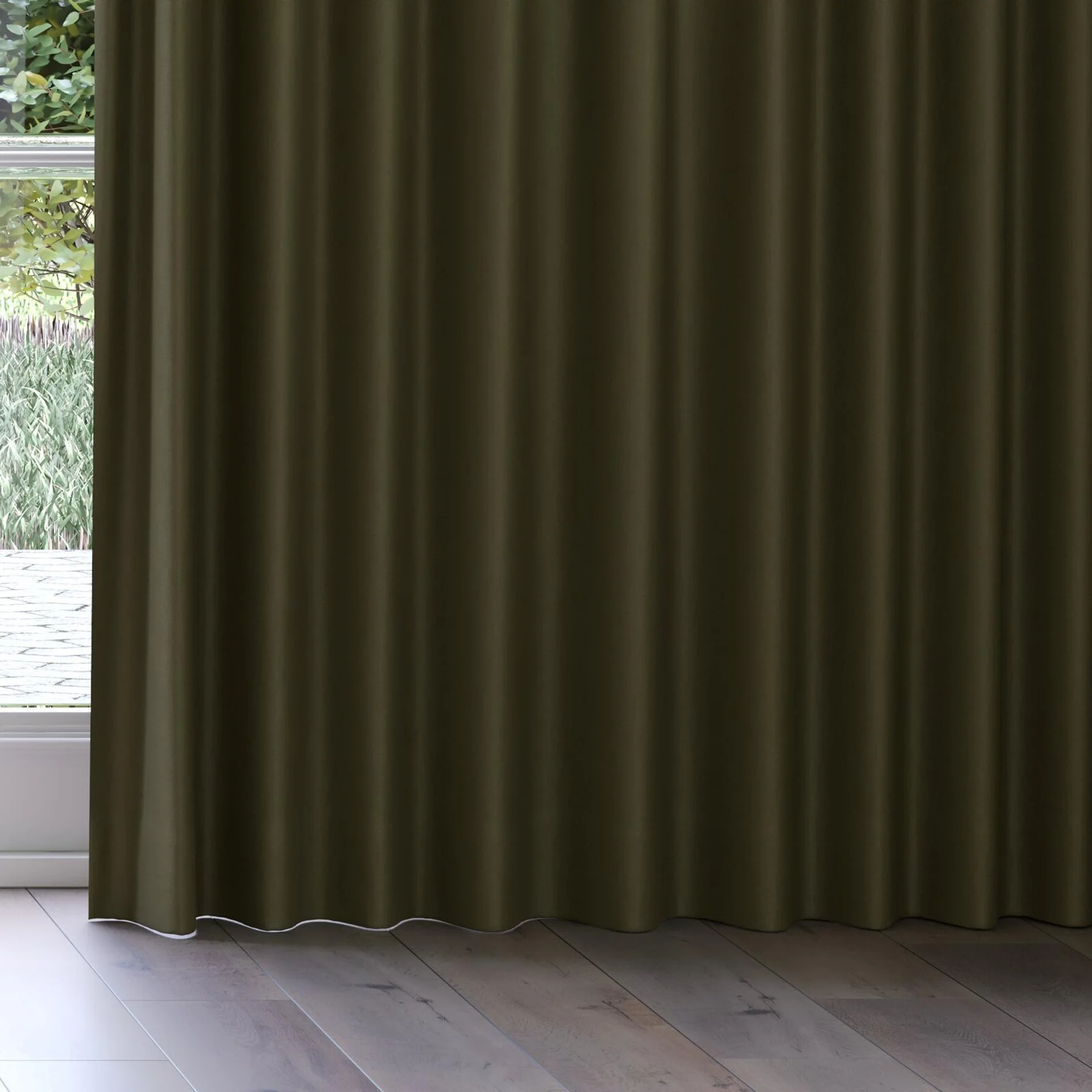 Bottom view of Eternal Oxide, on curtain rail