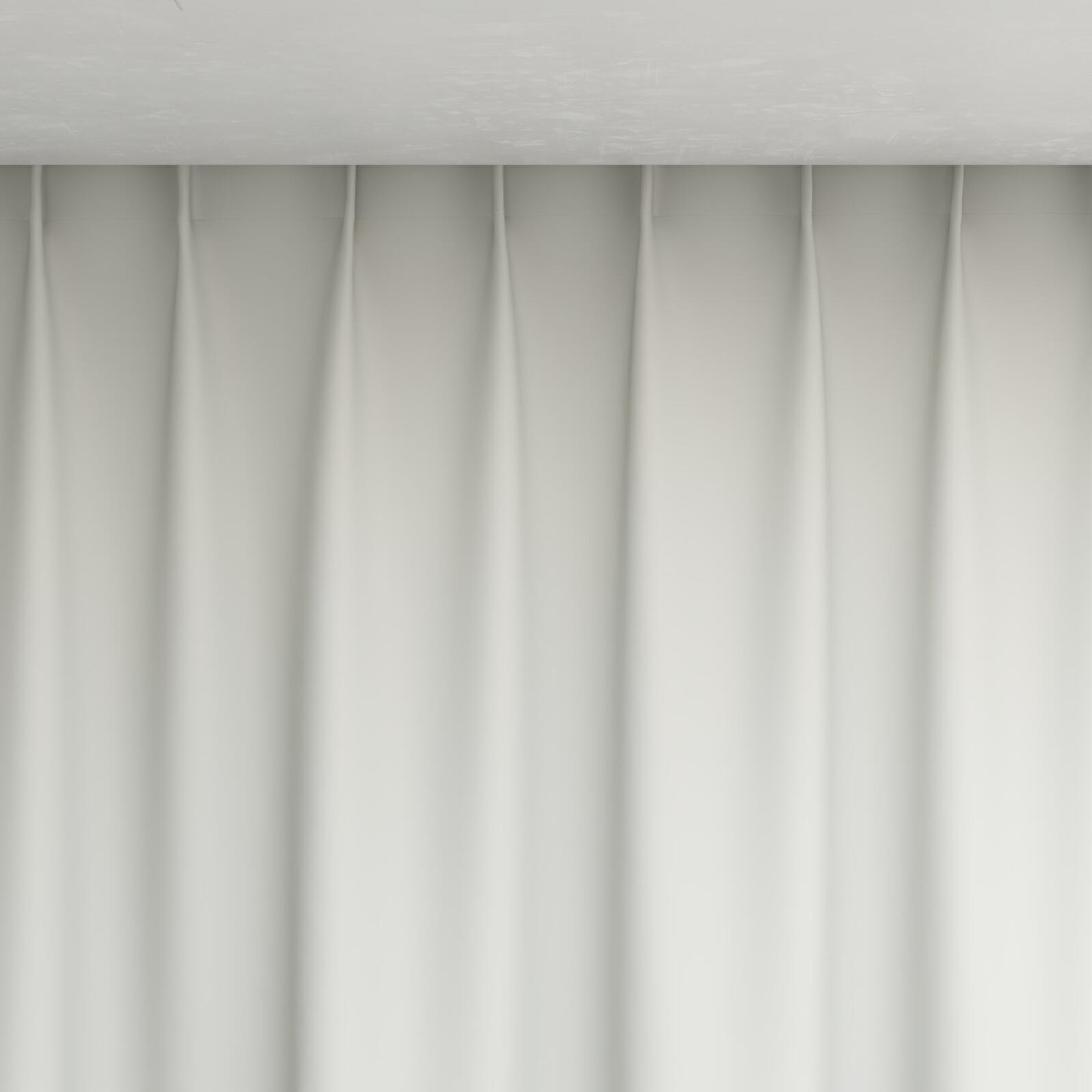 Top view of Ultra Dim Pearl, pinch pleat