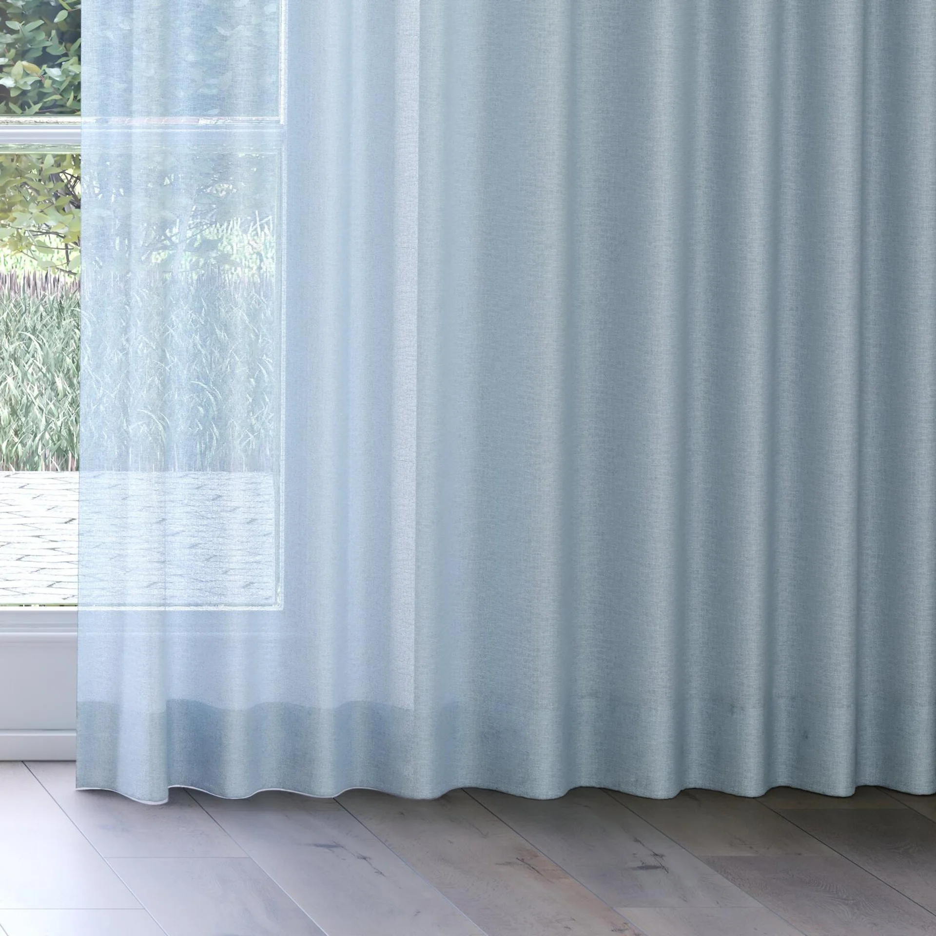 Bottom view of Focus Sky, on curtain rail