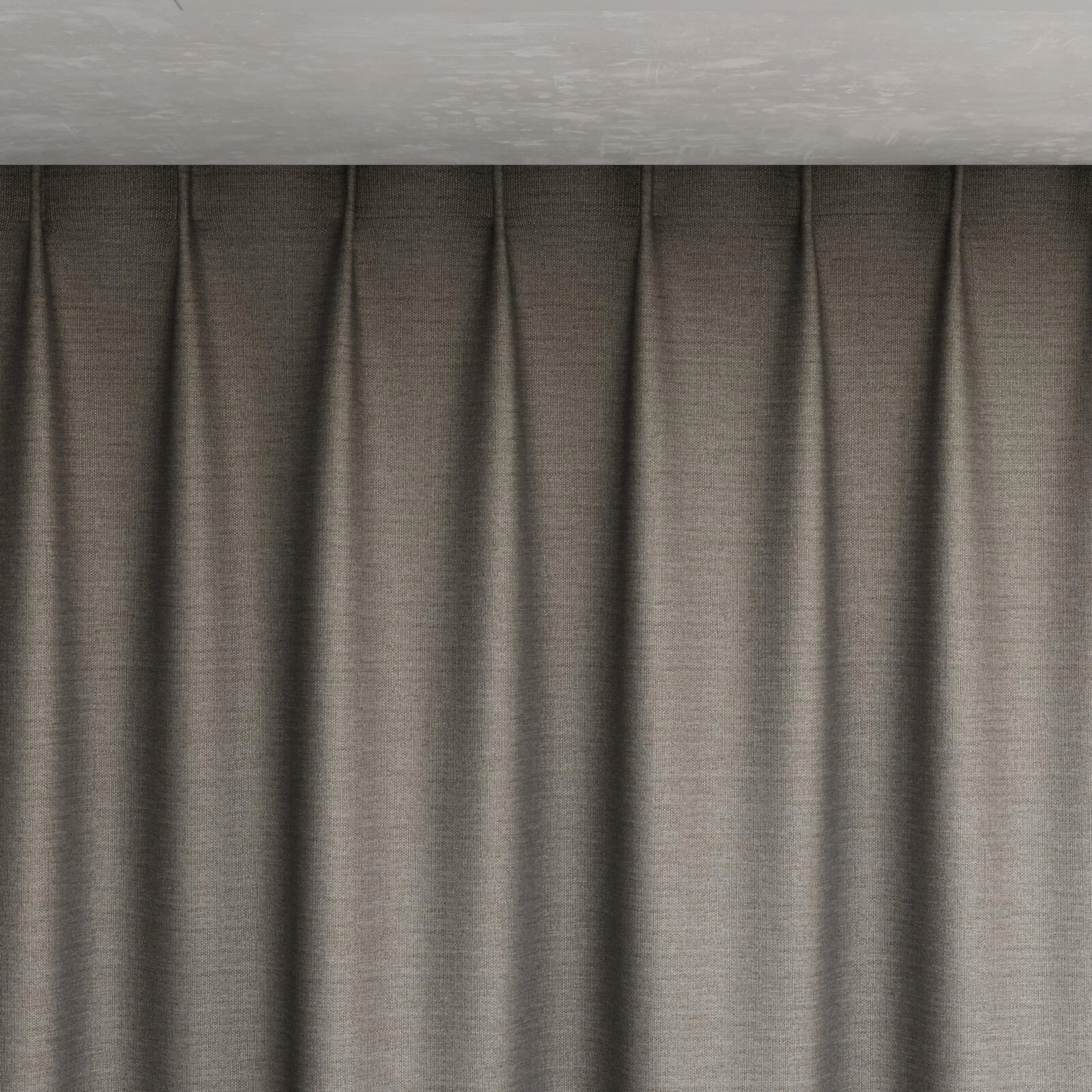 Top view of Linex Aluminium, pinch pleat