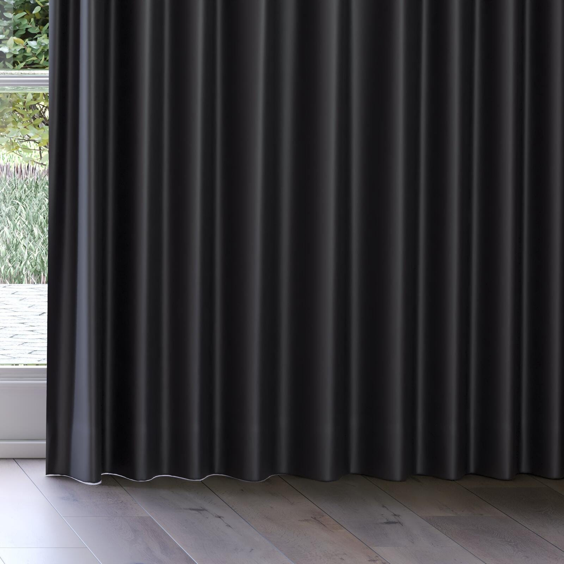 Bottom view of North Face Caviar, on curtain rail