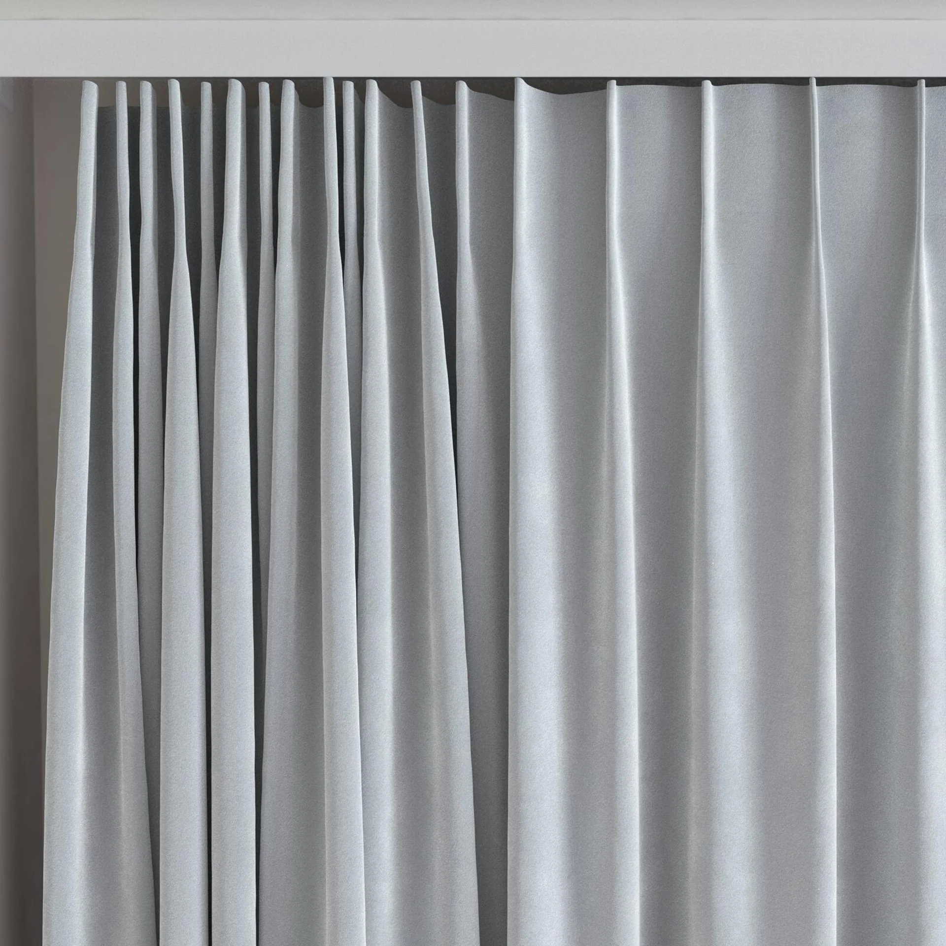 Top view of Verbier Shark, on curtain rail