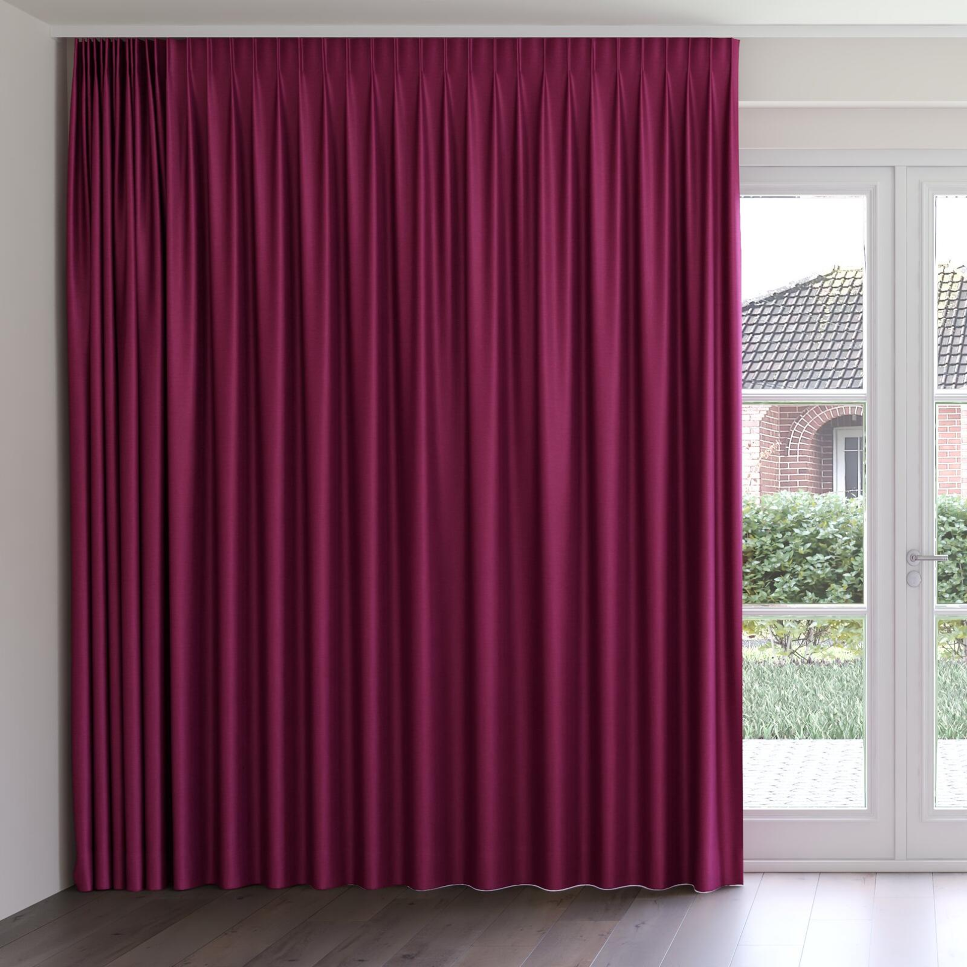 Front view of Provence Sangria, on curtain rail