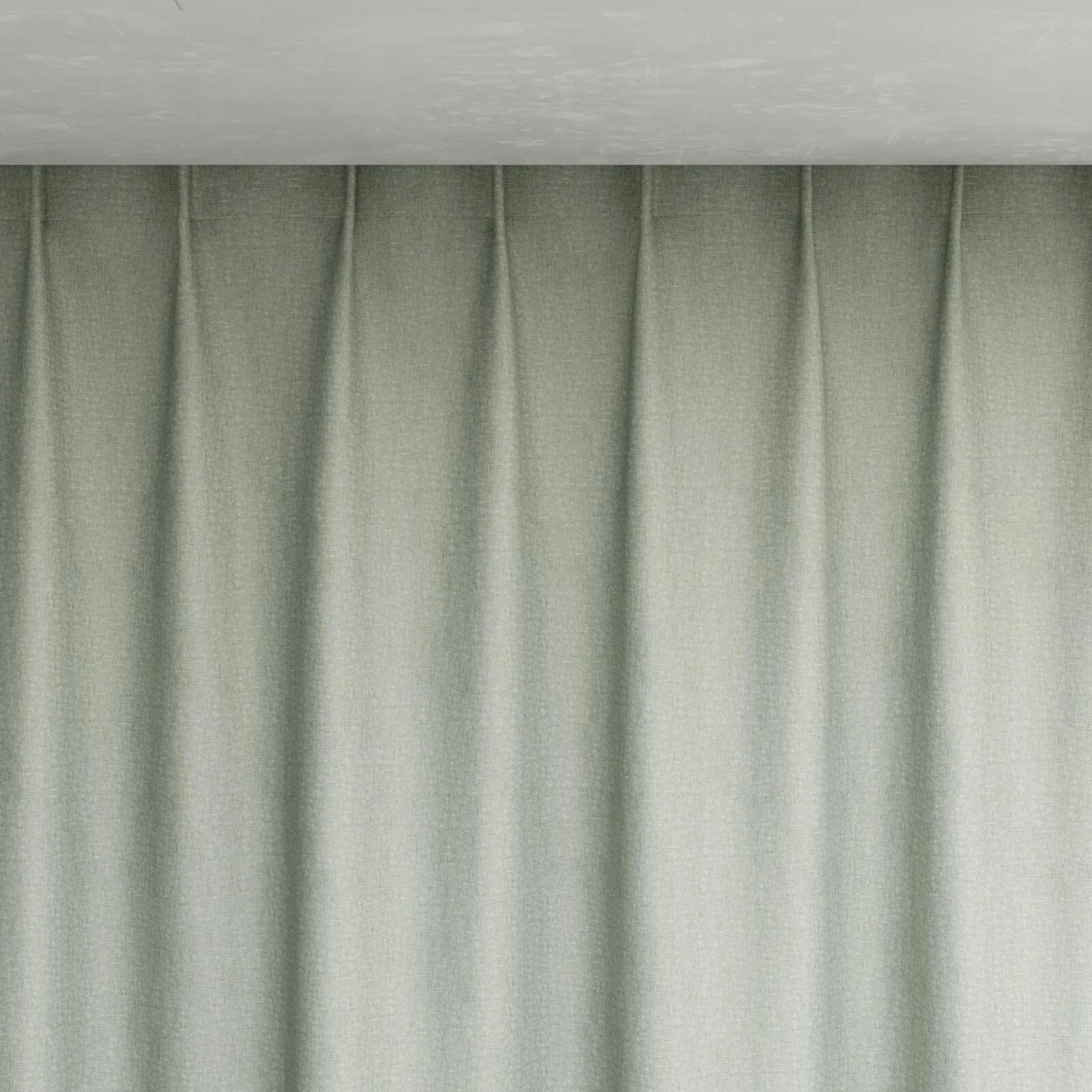Top view of Retreat Blackout Palm, pinch pleat