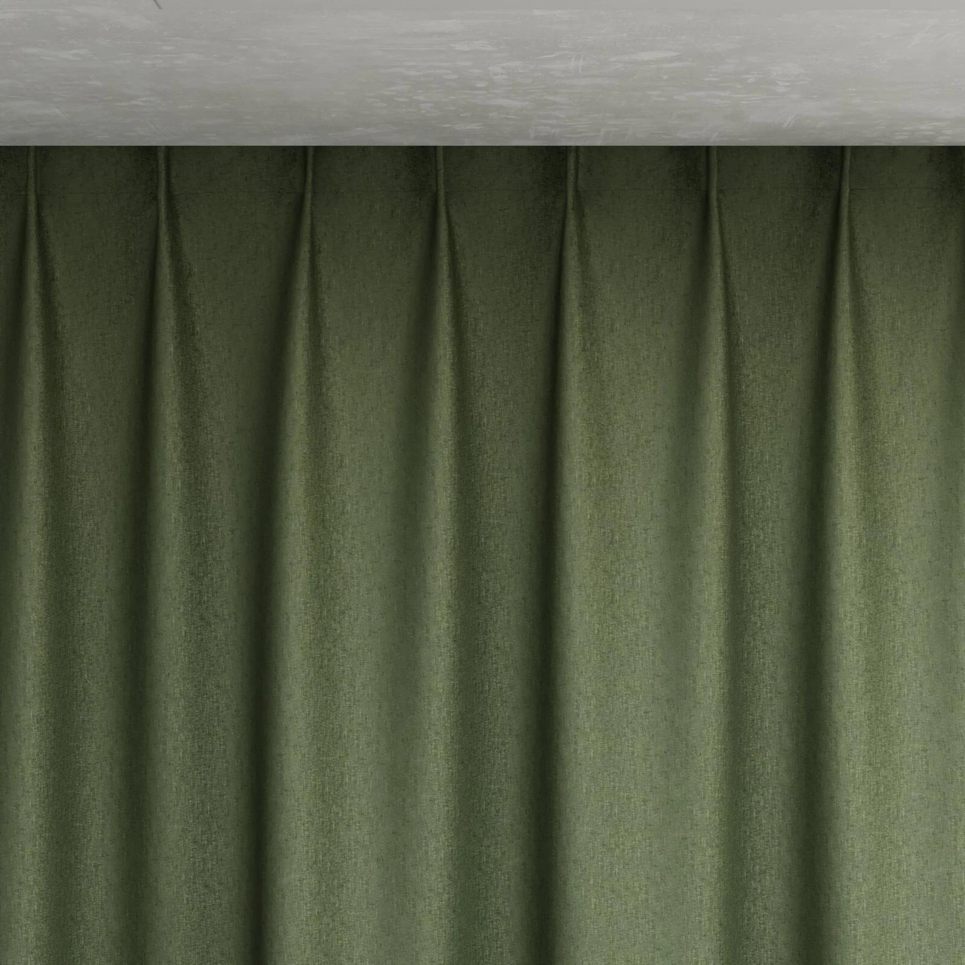 Top view of Rewind Pine, pinch pleat