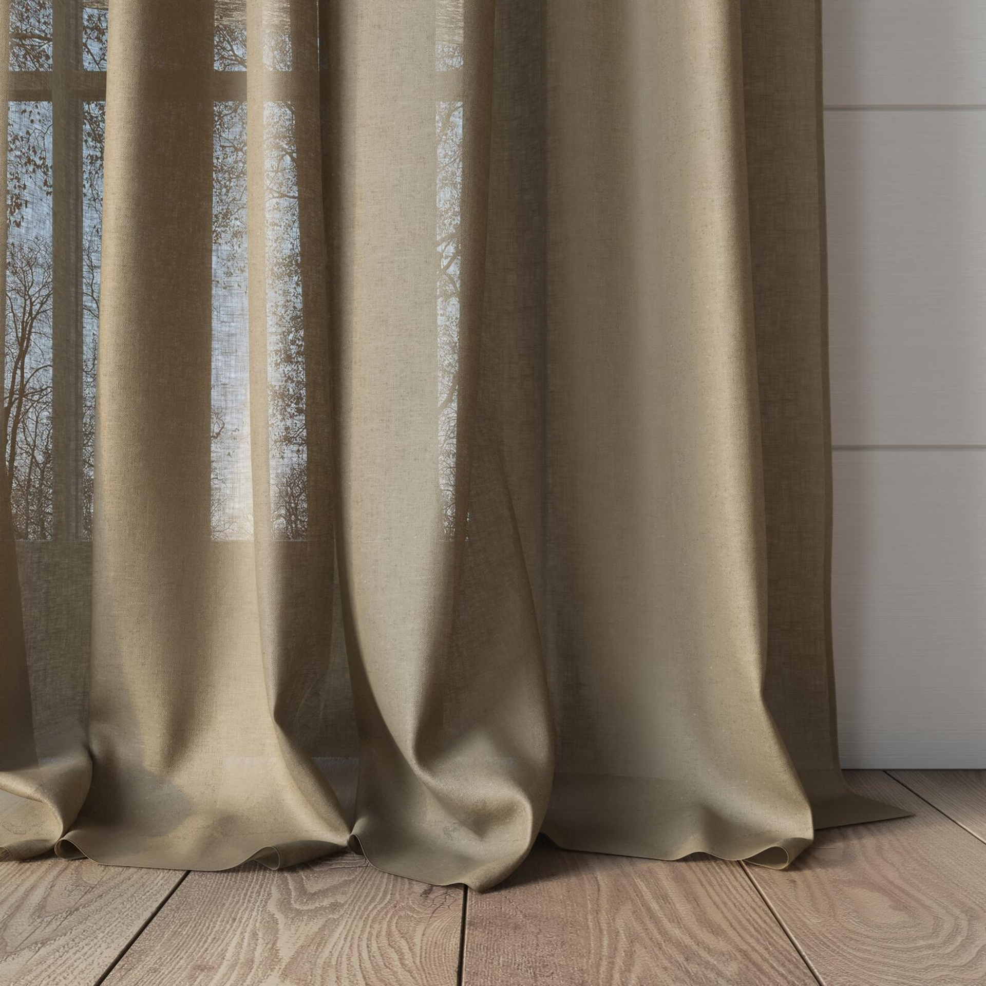 Bottom view of Wategos Sandstone, puddled, on curtain rod