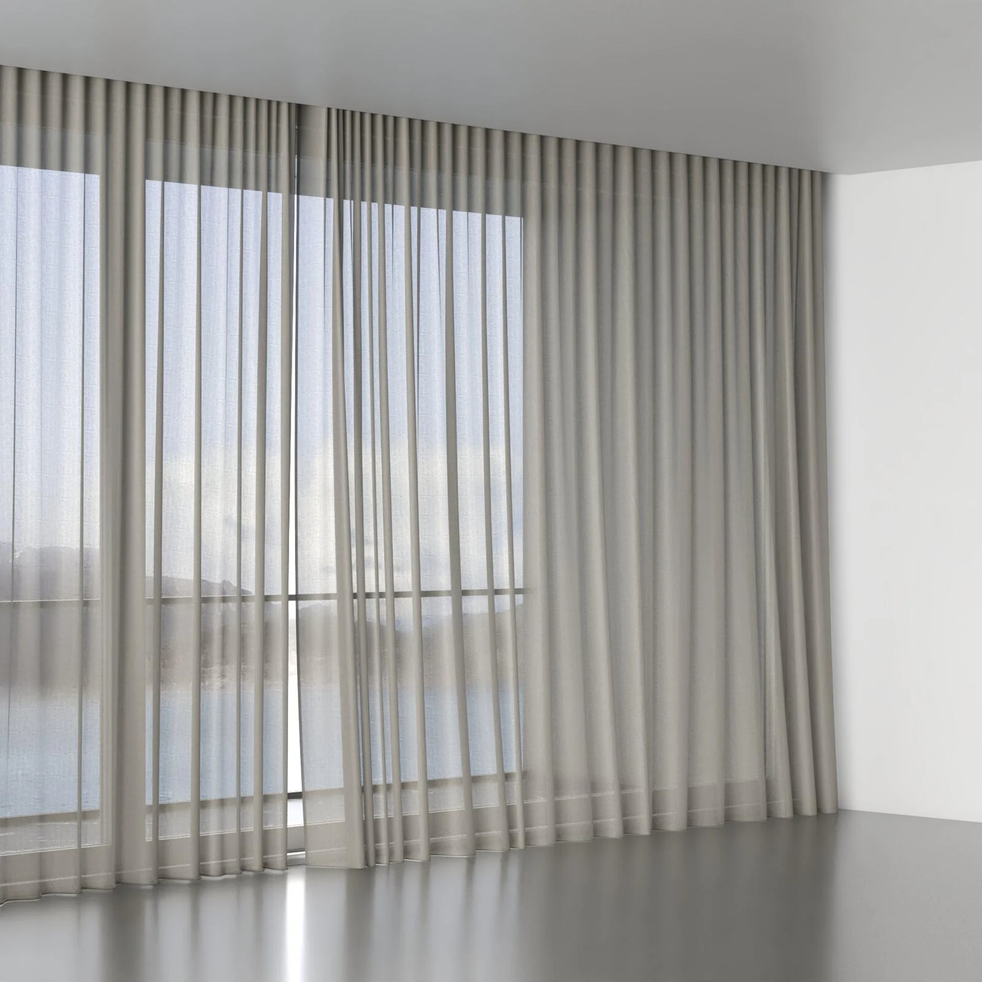 Full view of Jaba Seagrass, wave pleat