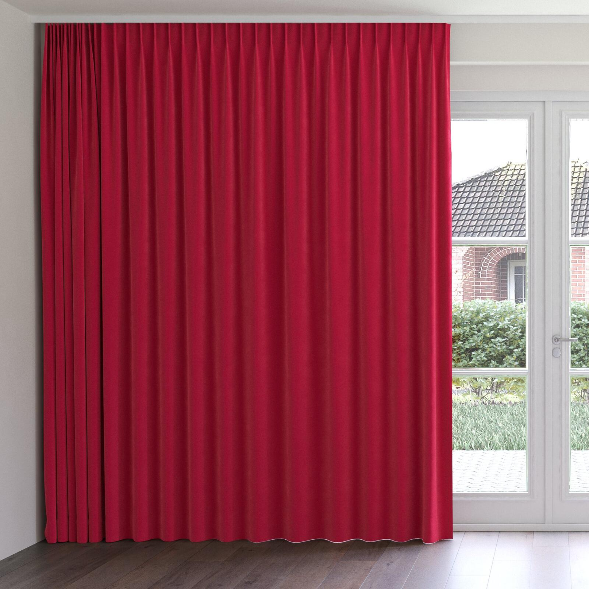 Front view of Moon Rouge, on curtain rail