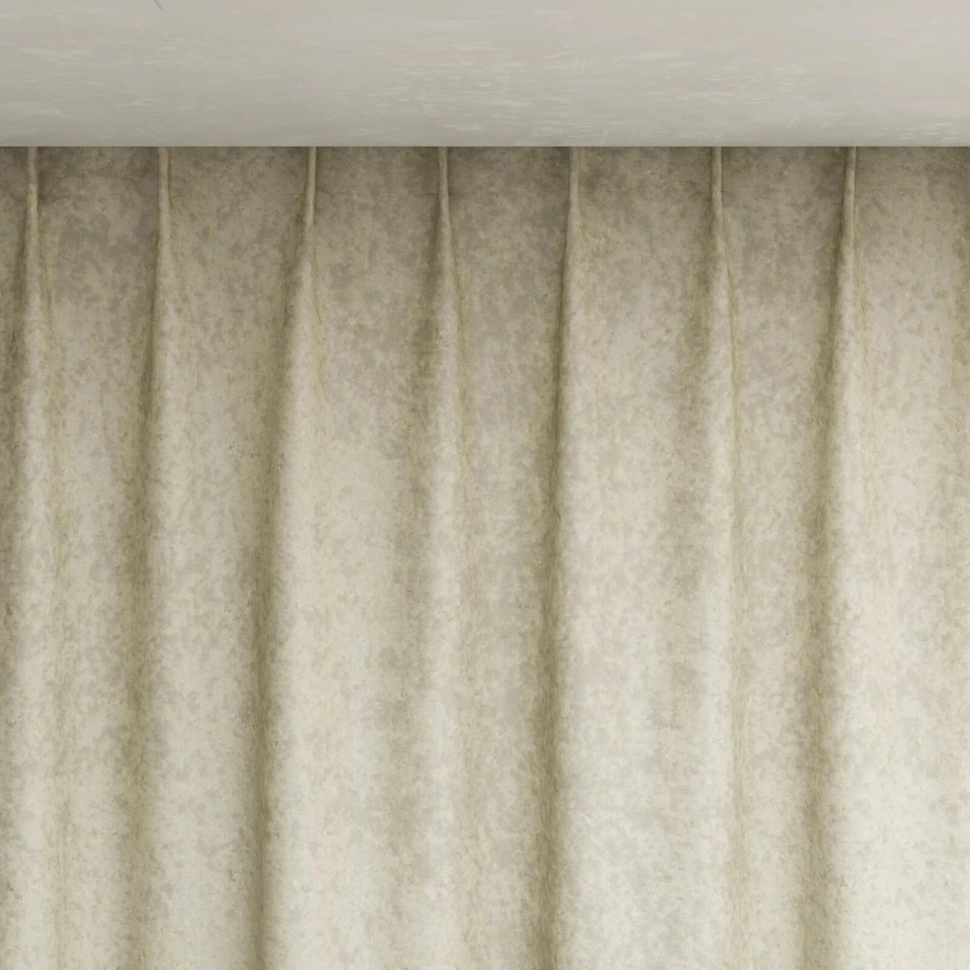 Top view of Opera Dune, pinch pleat
