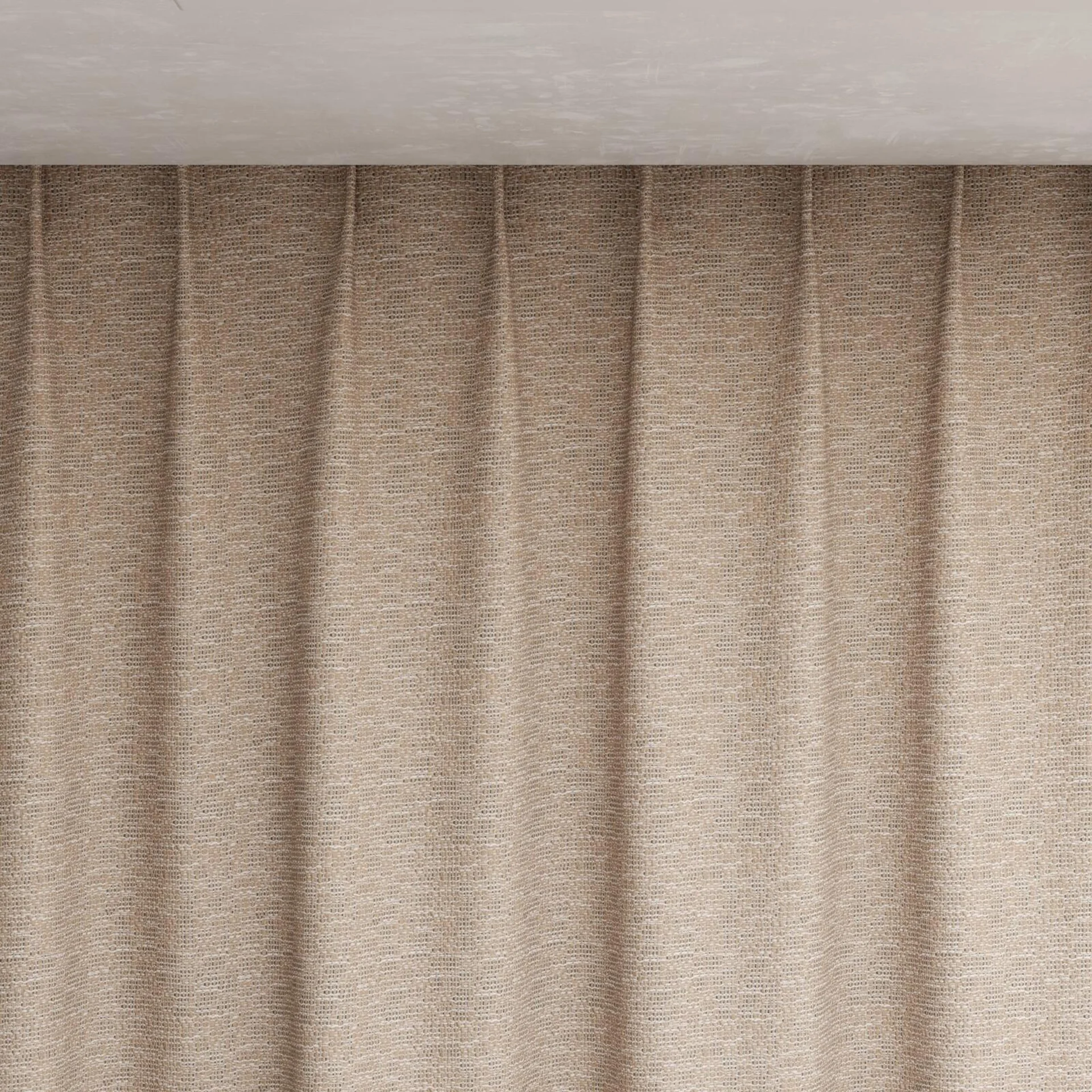 Top view of Cestino Clay, pinch pleat