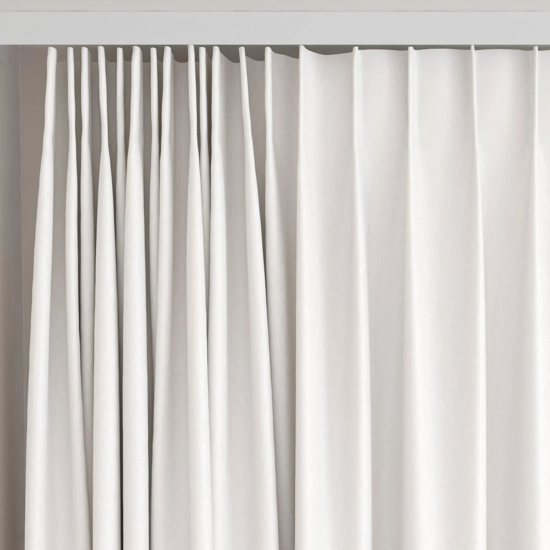 Top view of Rewind Iceberg, on curtain rail