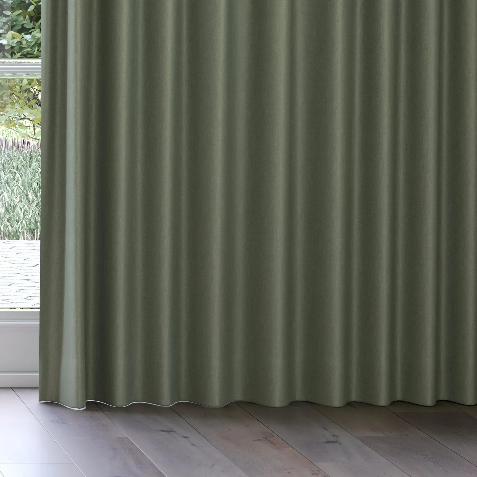 Bottom view of Excel Forest, on curtain rail
