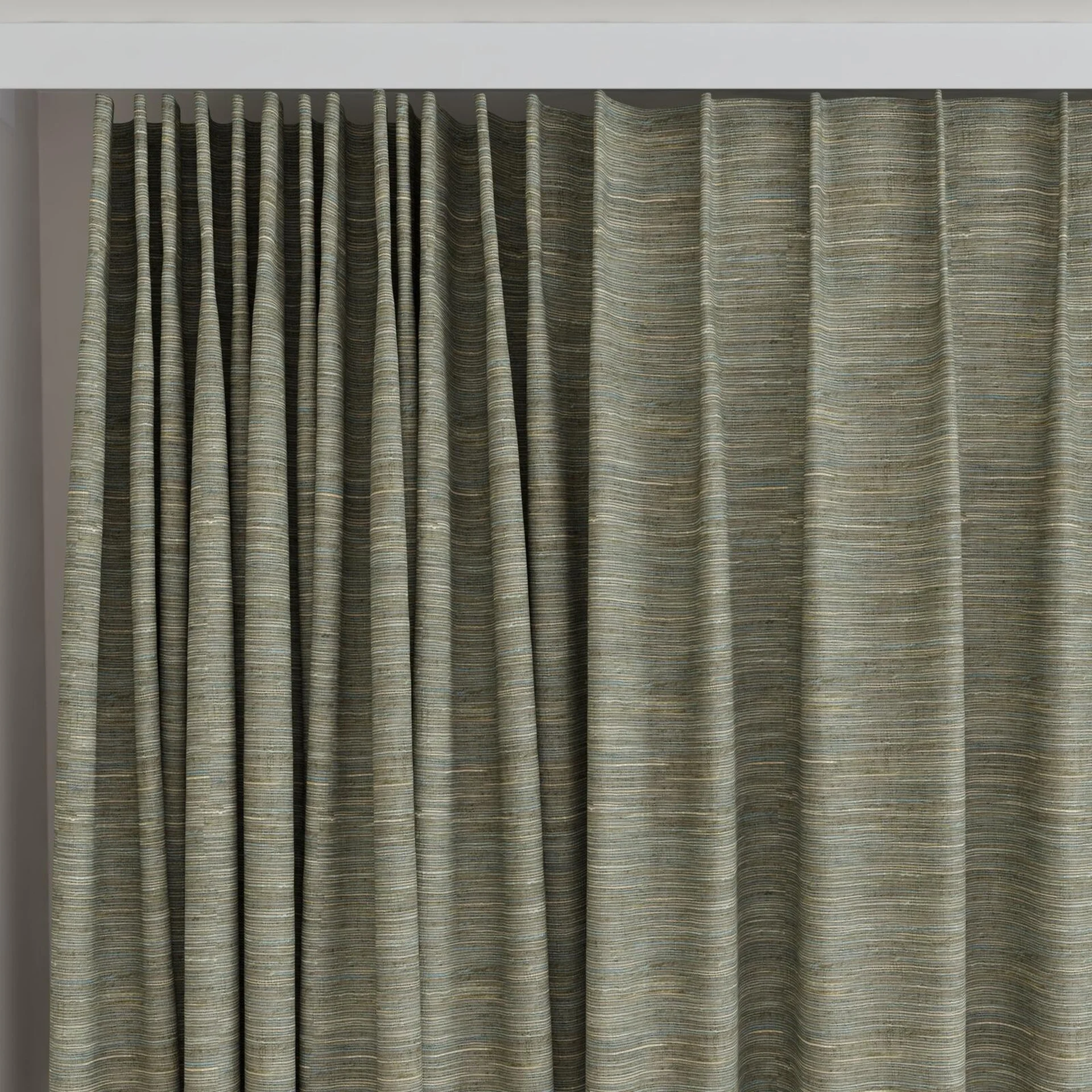 Top view of Venus Cypress, on curtain rail