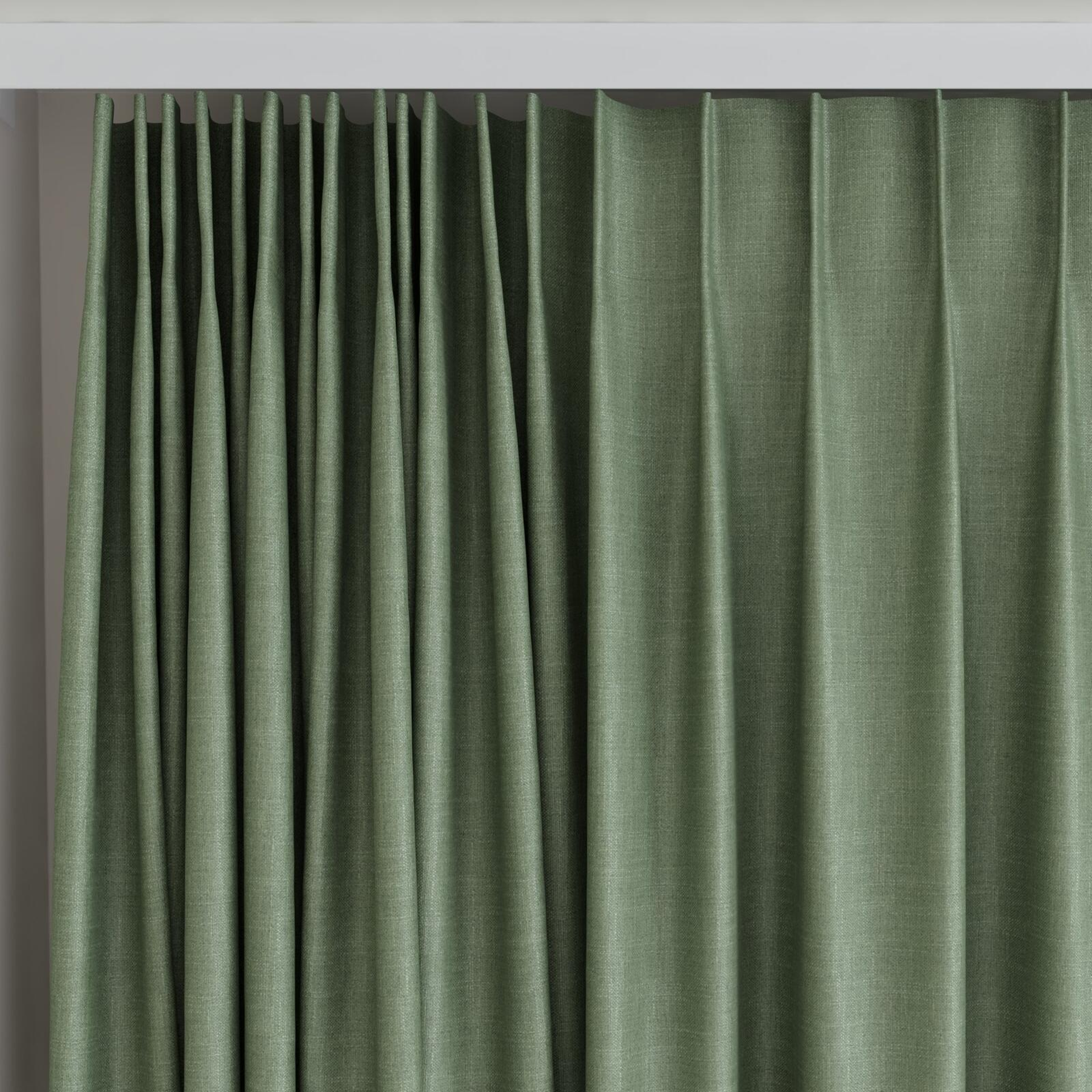 Top view of Keystone Leaf, on curtain rail