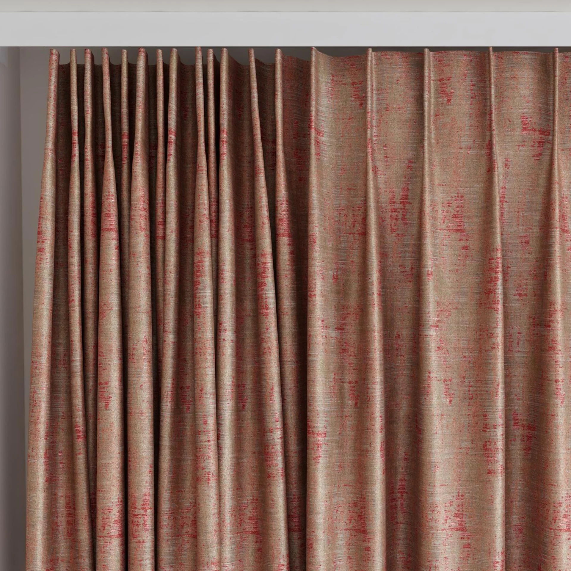 Top view of Nominee Brick, on curtain rail