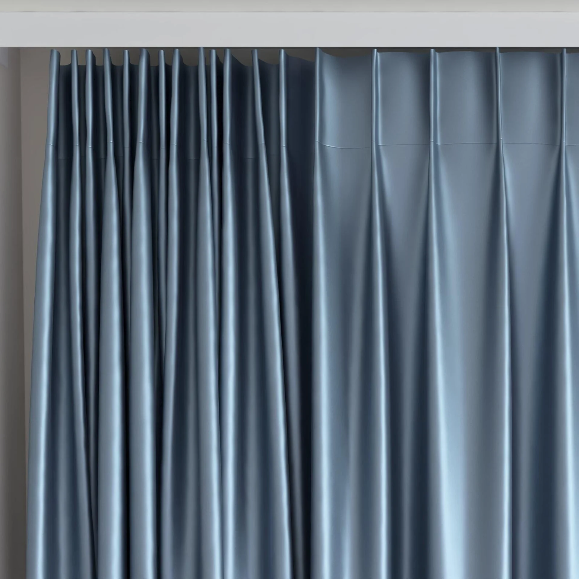 Top view of North Face River, on curtain rail