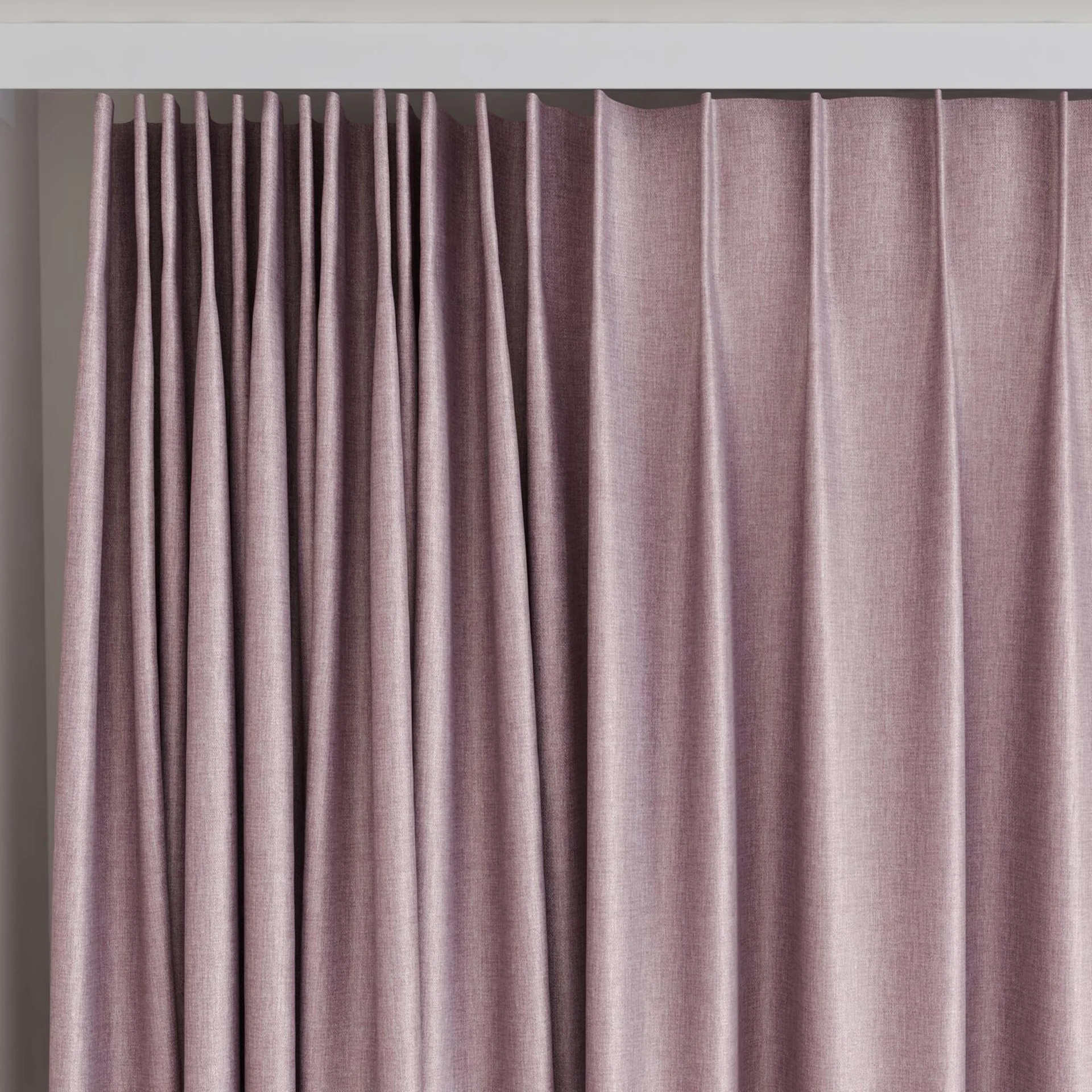 Top view of Matrix Blossom, on curtain rail
