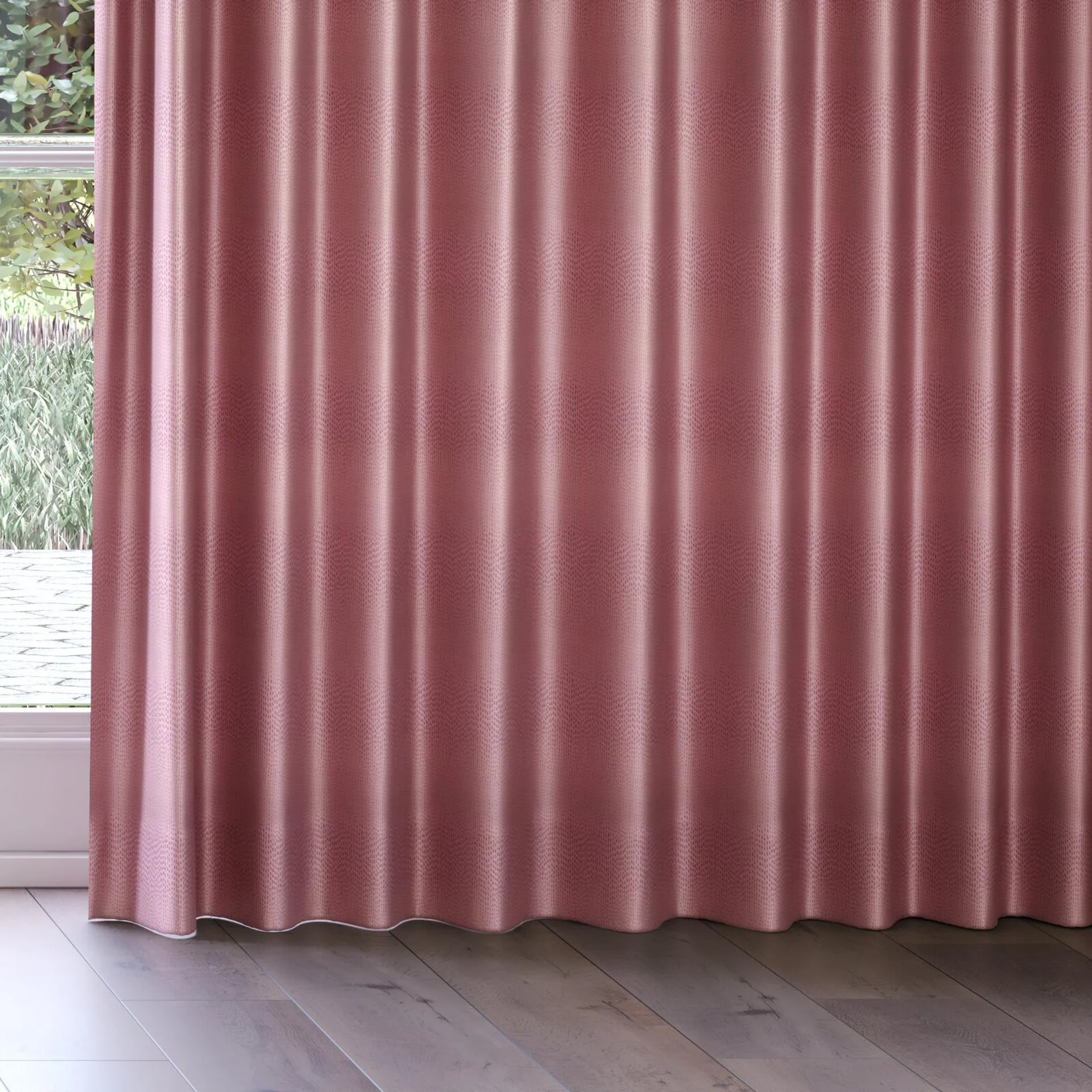 Bottom view of Glint Port, on curtain rail
